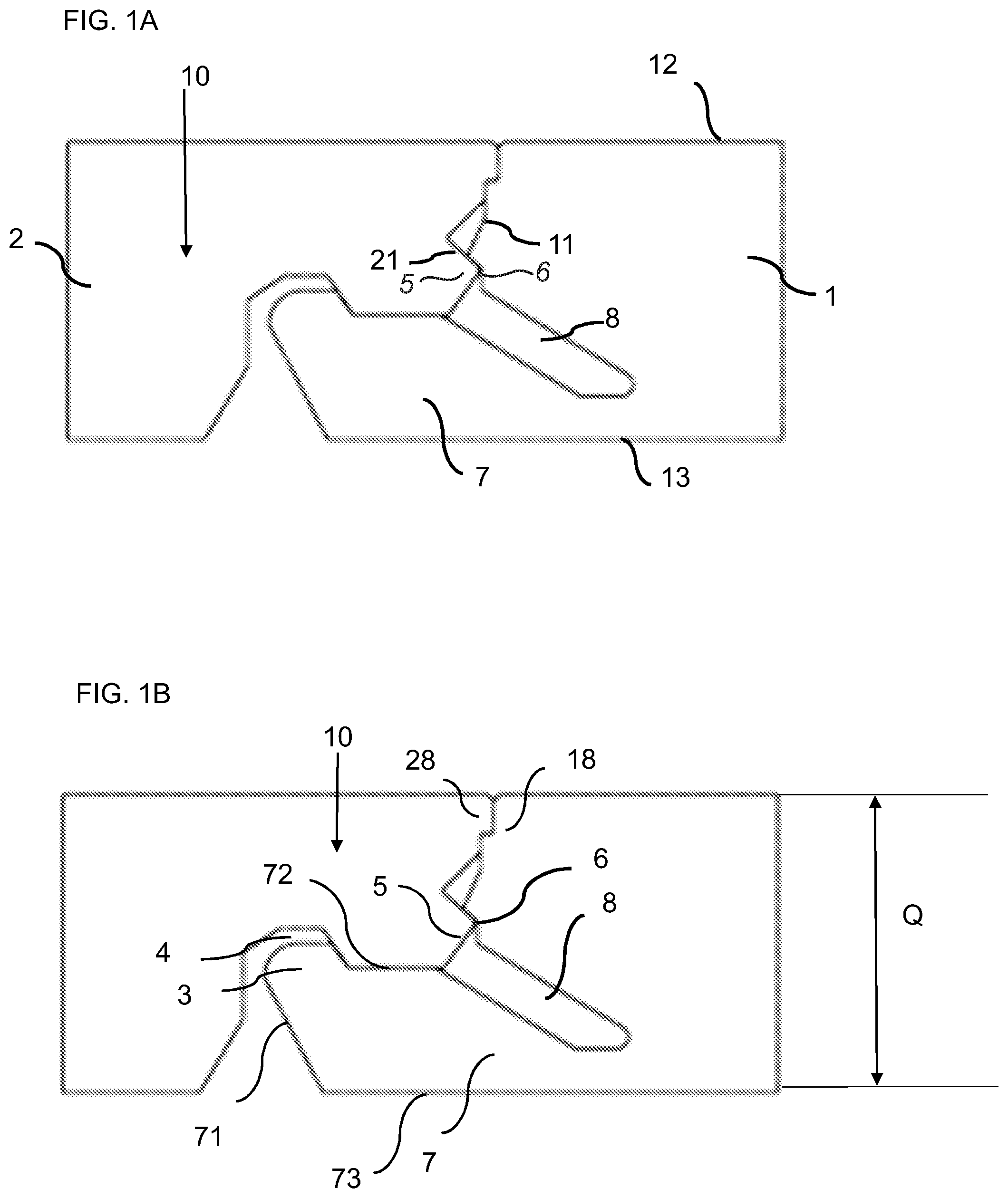 Patent US12326001 — Panel with locking device — Figure 1