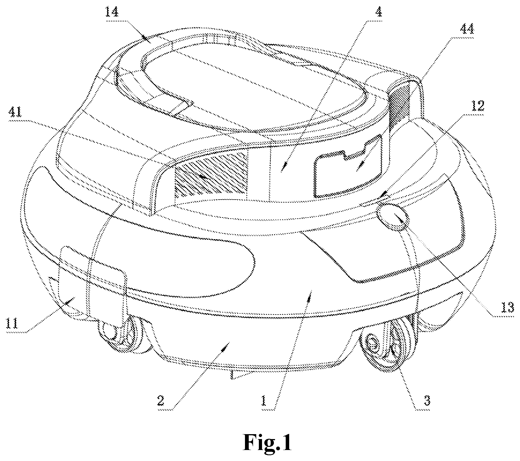 Patent US12326012 — Swimming pool cleaner — Figure 1