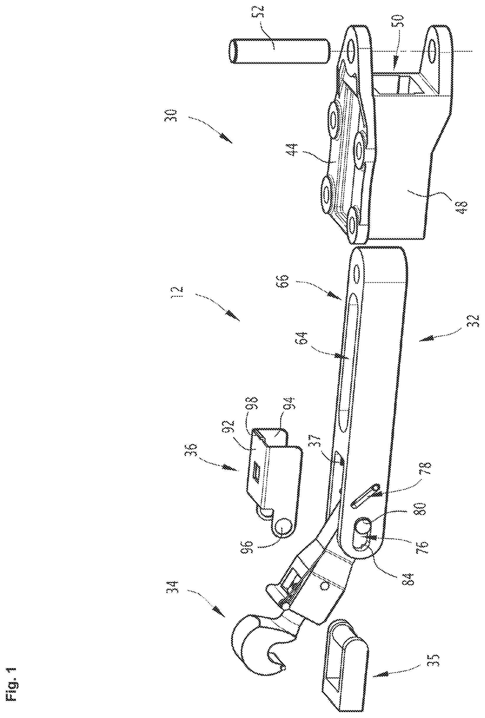 Patent US12326021 — Hook latch for aircraft panel — Figure 1