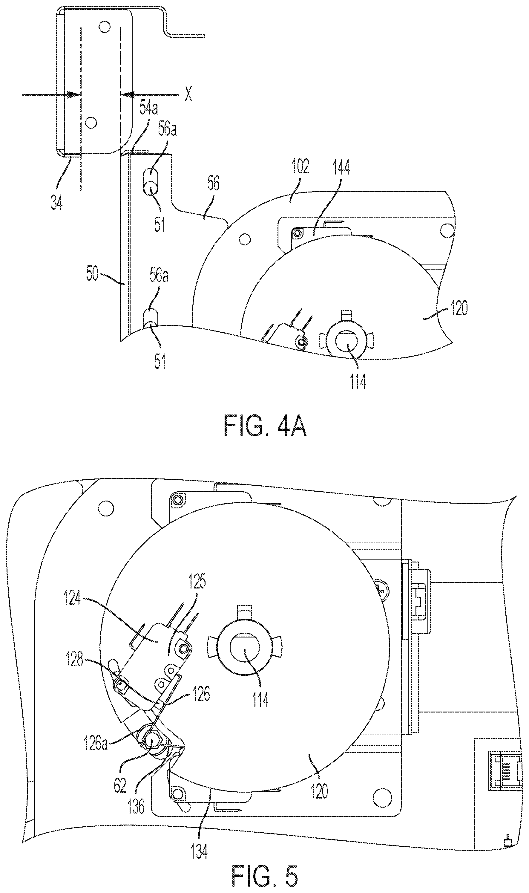Patent US12326029 Figure 8 – Door movement system for cabinet