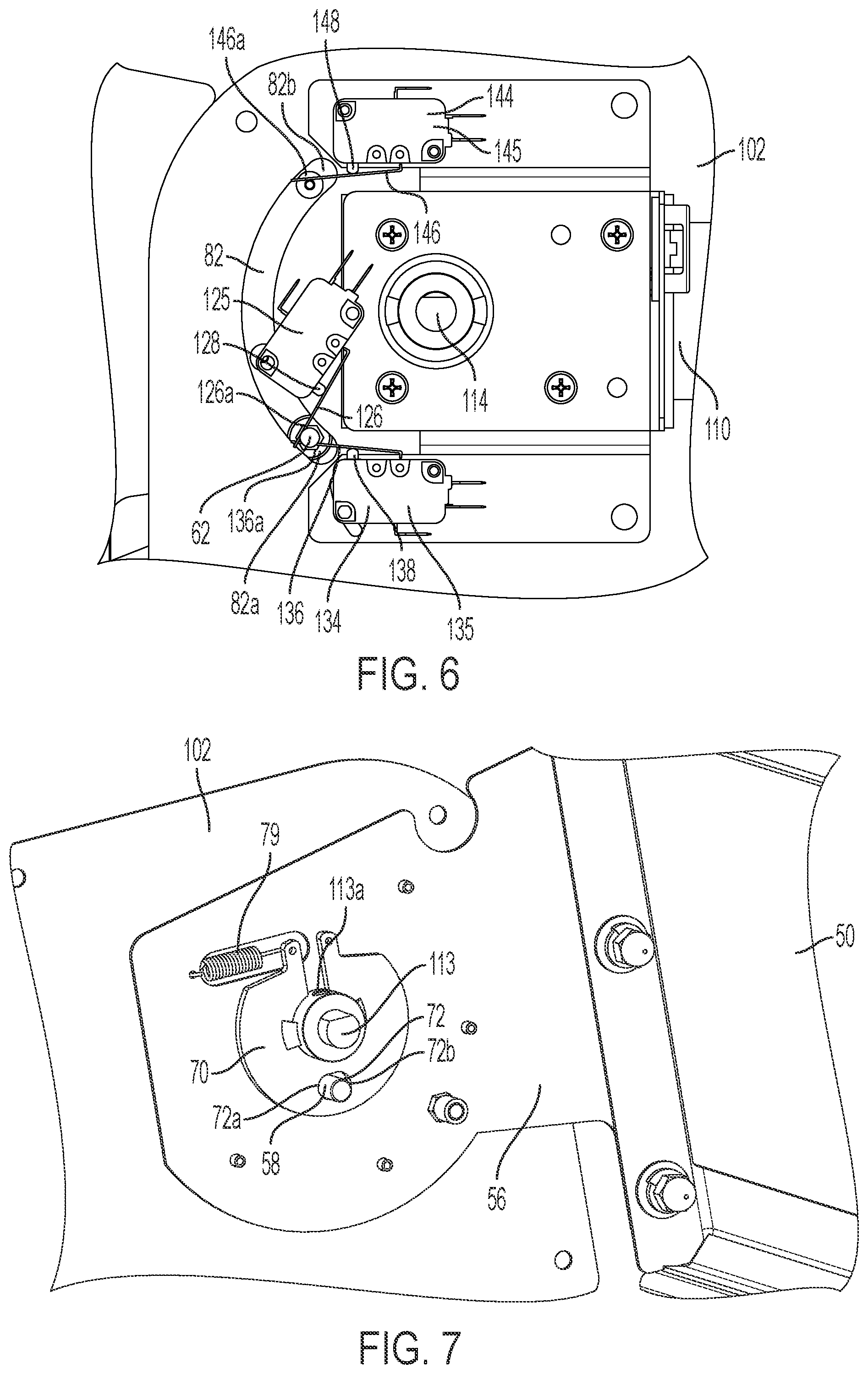 Patent US12326029 Figure 9 – Door movement system for cabinet