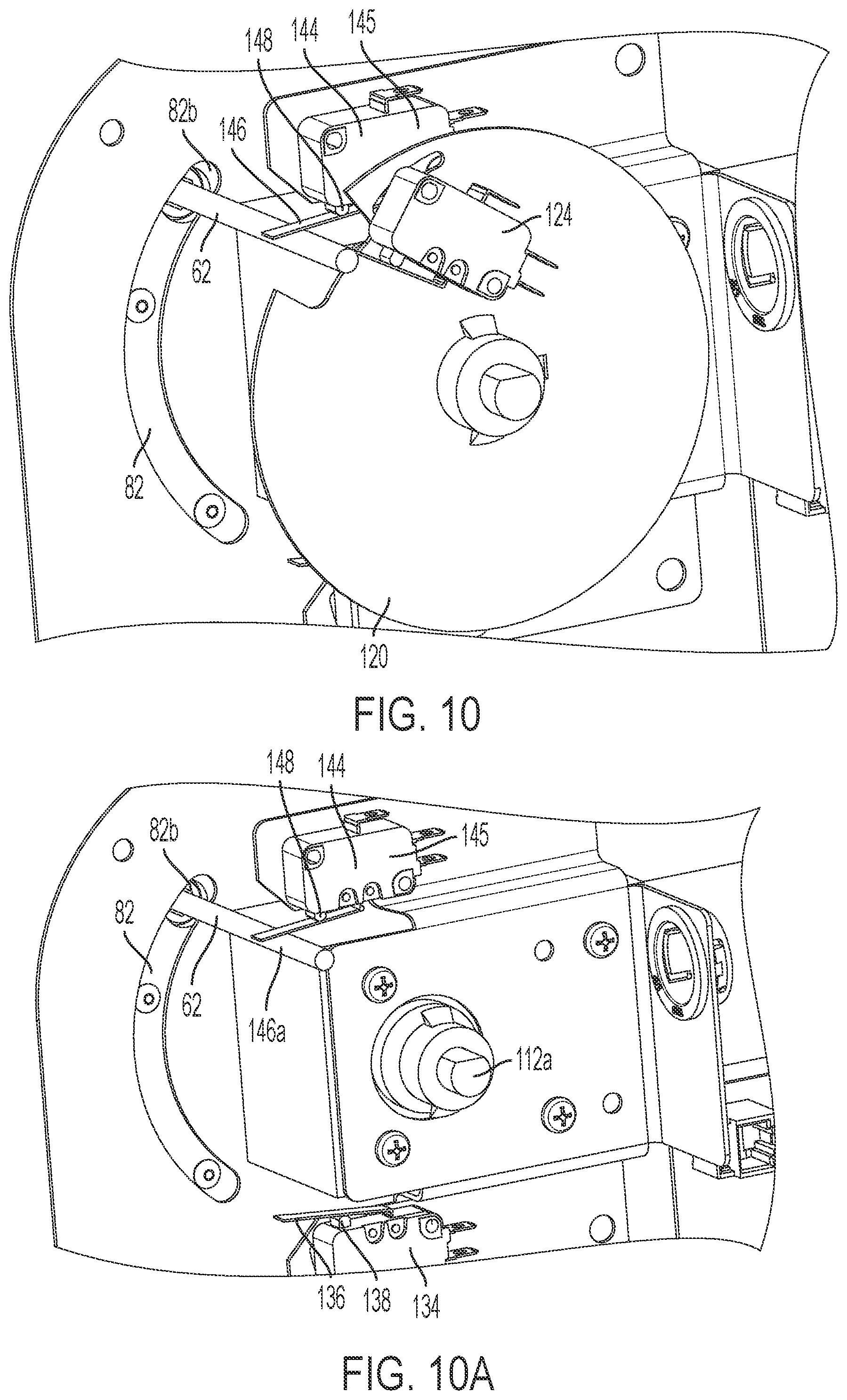 Patent US12326029 Figure 12 – Door movement system for cabinet