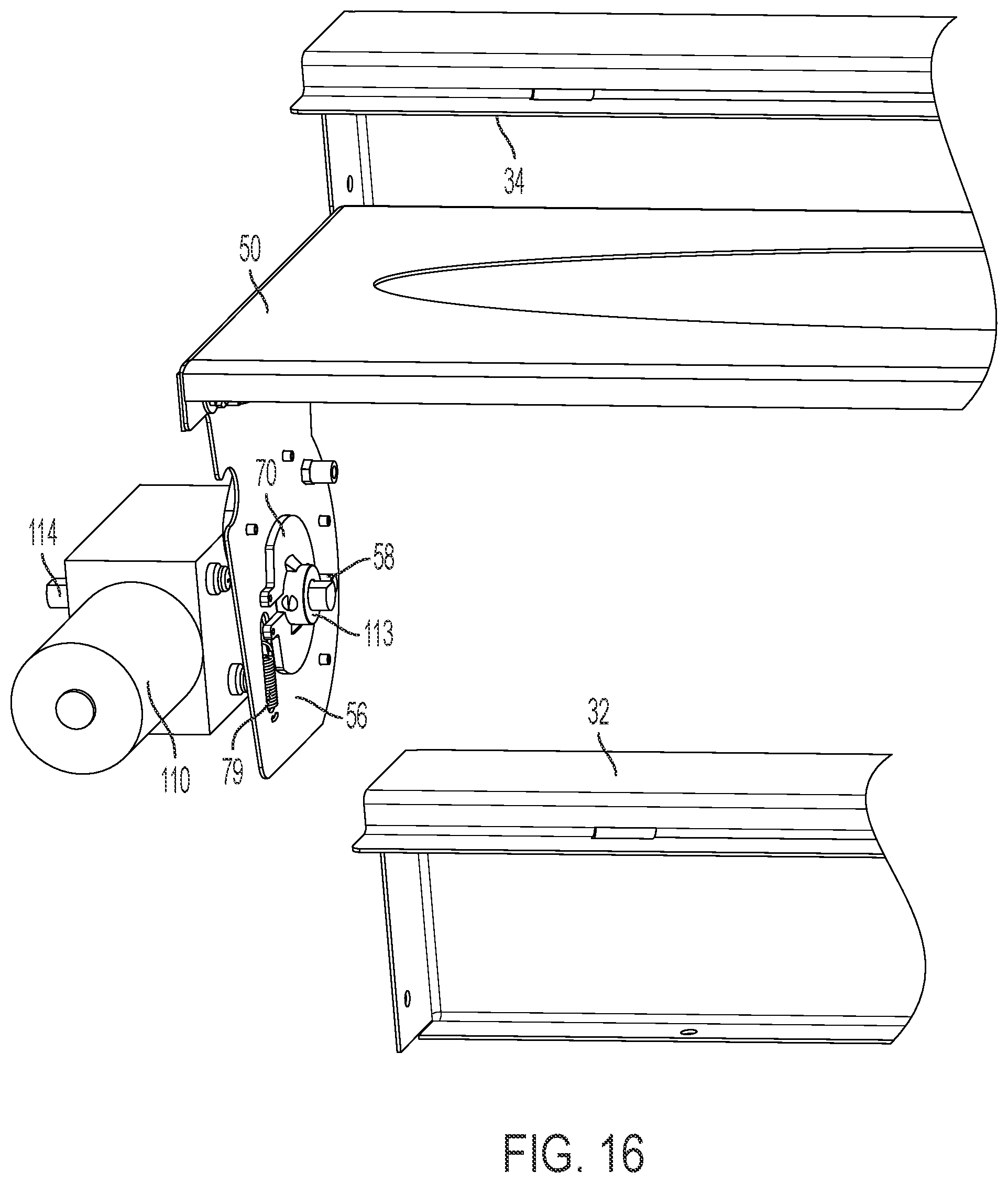 Patent US12326029 Figure 17 – Door movement system for cabinet
