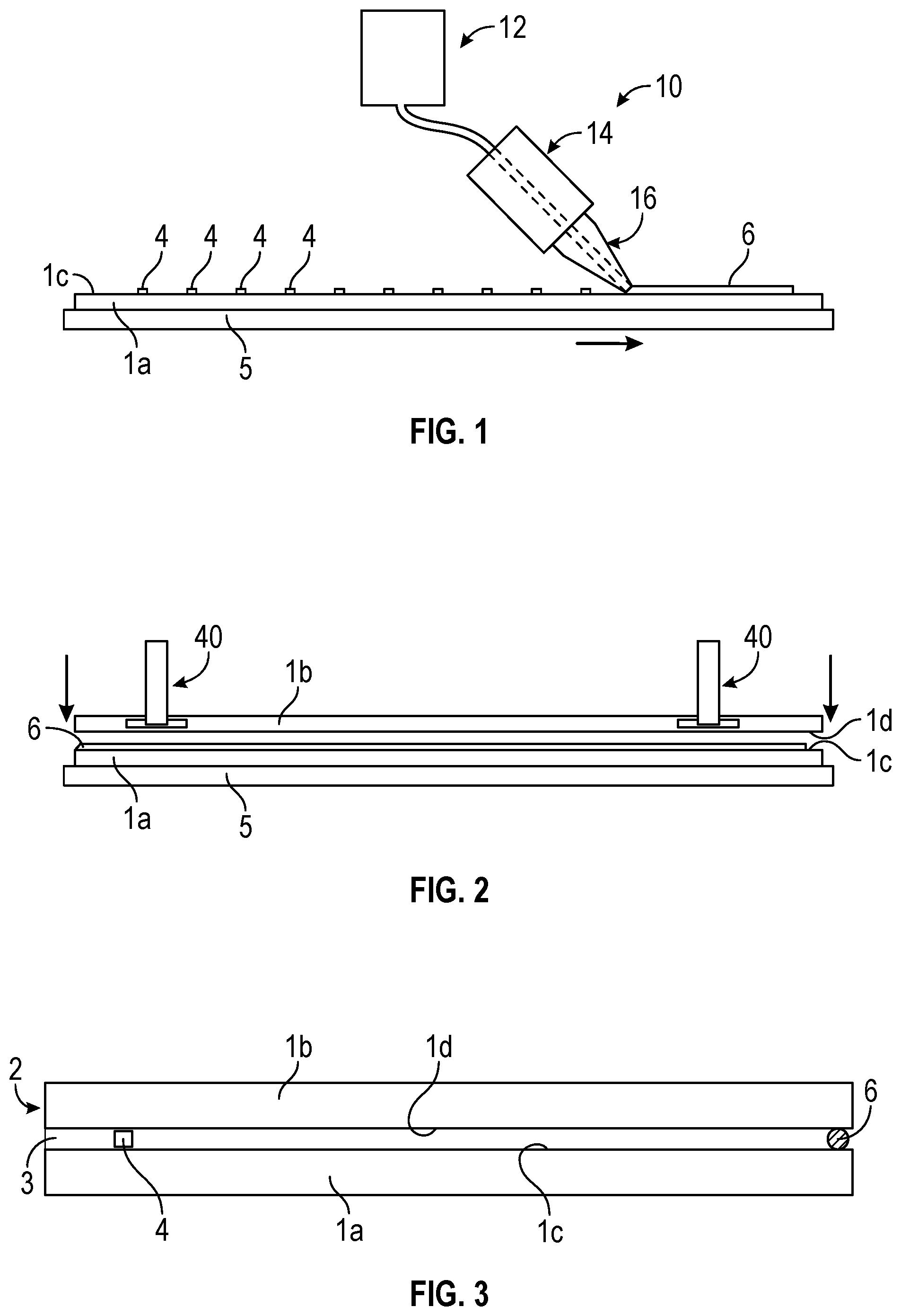 Patent US12326036 Figure 1 – VIG unit with temporary evacuation gap in perimeter seal