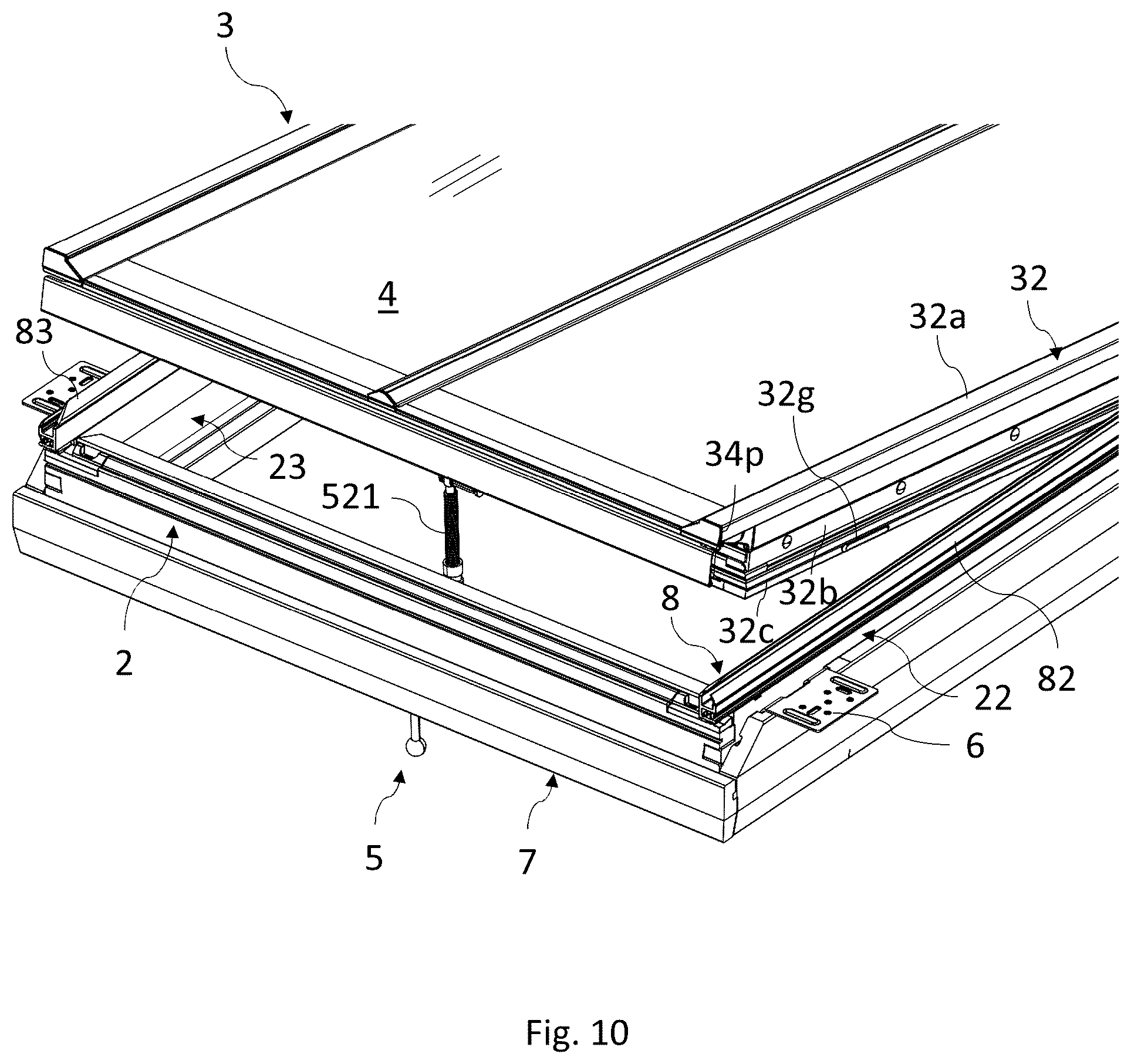 Patent US12326037 Figure 10 – Roof window comprising a frame with an interface unit