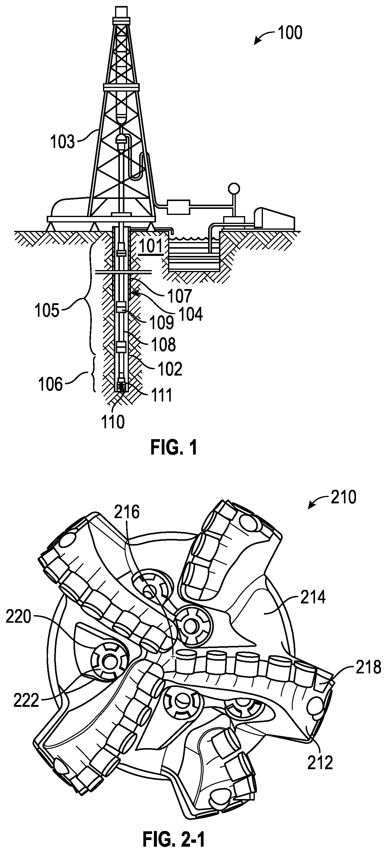 Patent US12326044 — Erosion resistant insert for drill bits — Figure 1