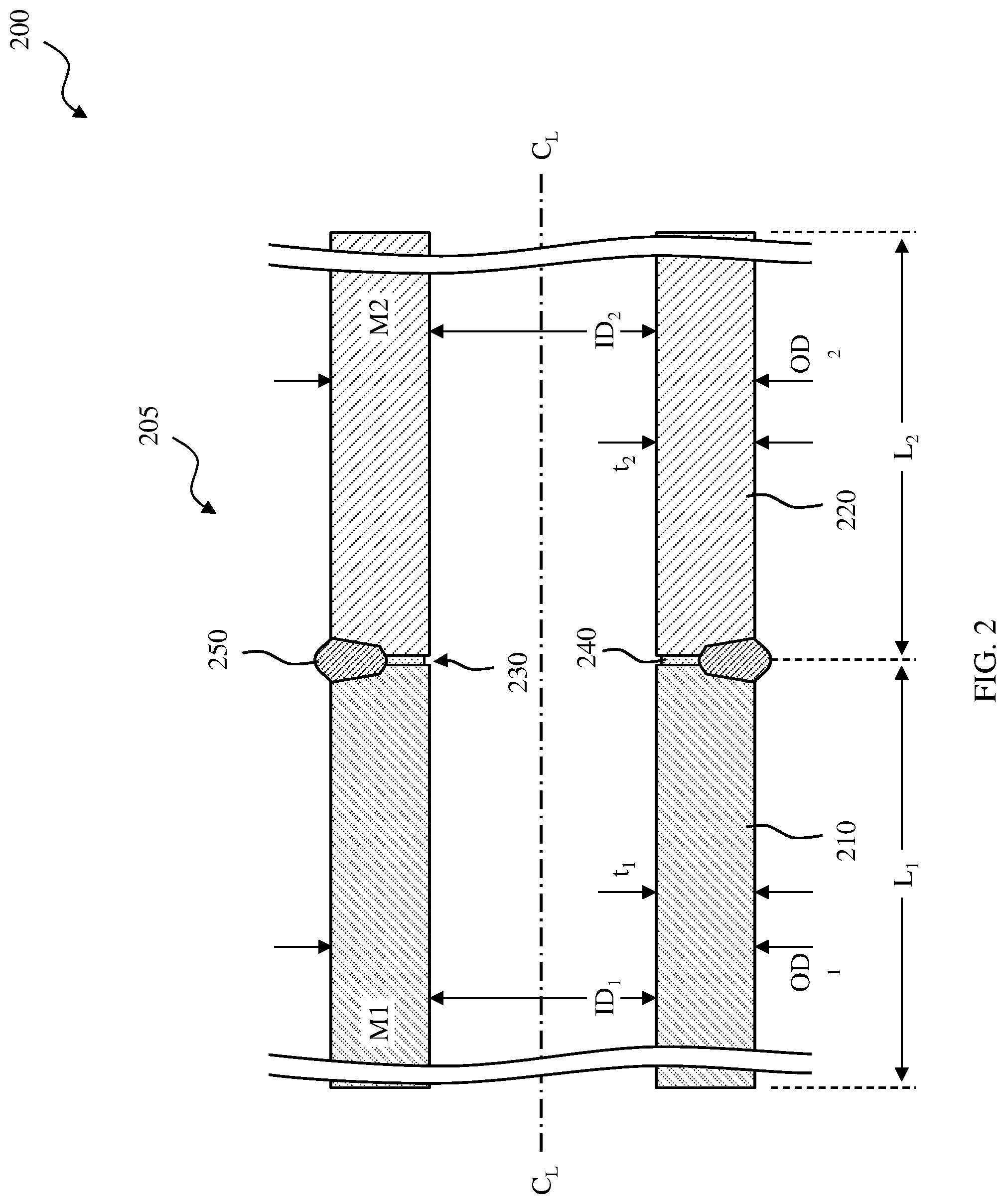 Patent US12326046 Figure 2 – Downhole tool with crack compliant seal and high yield strength weld positioned at a joint thereof