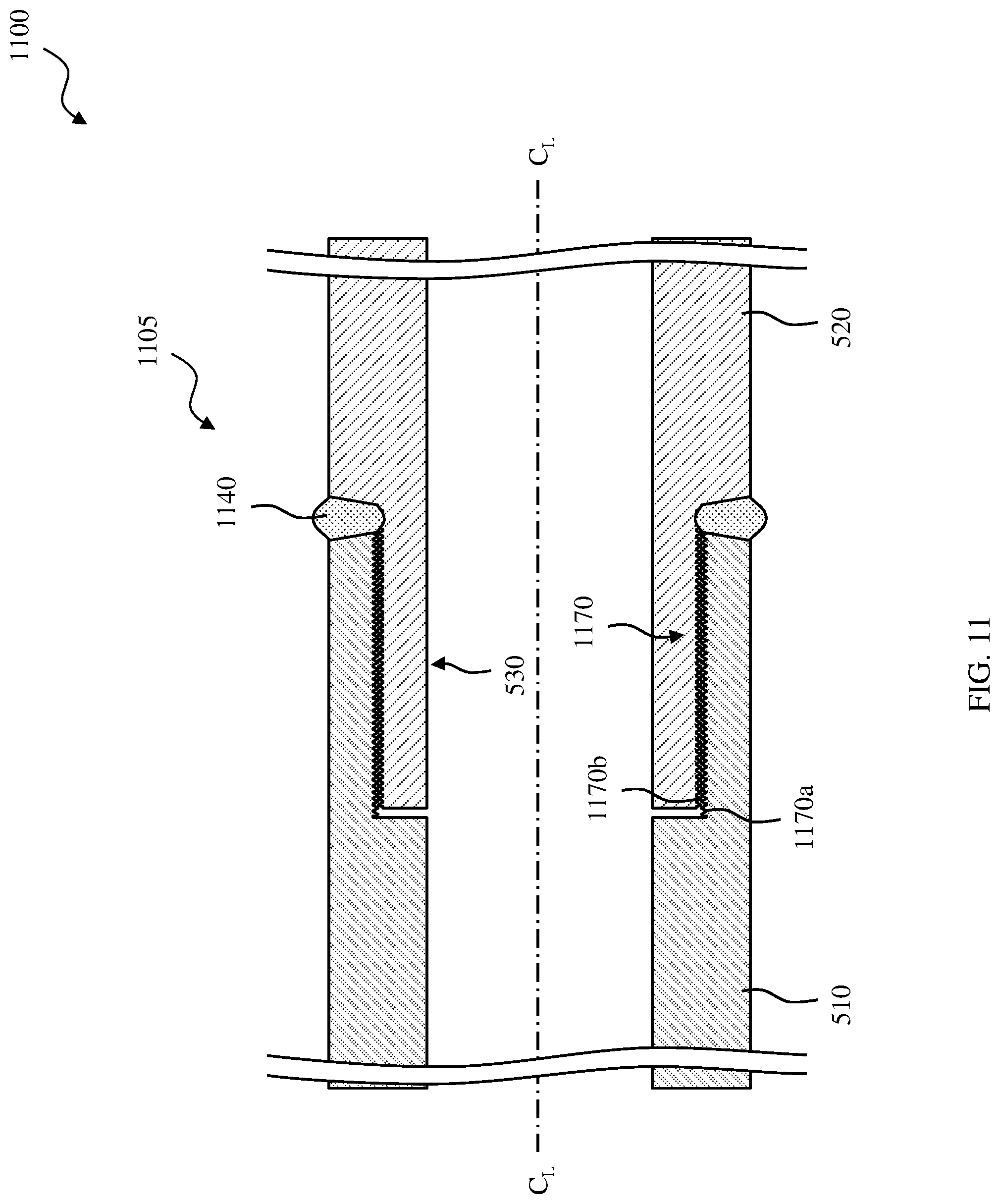 Patent US12326046 Figure 13 – Downhole tool with crack compliant seal and high yield strength weld positioned at a joint thereof