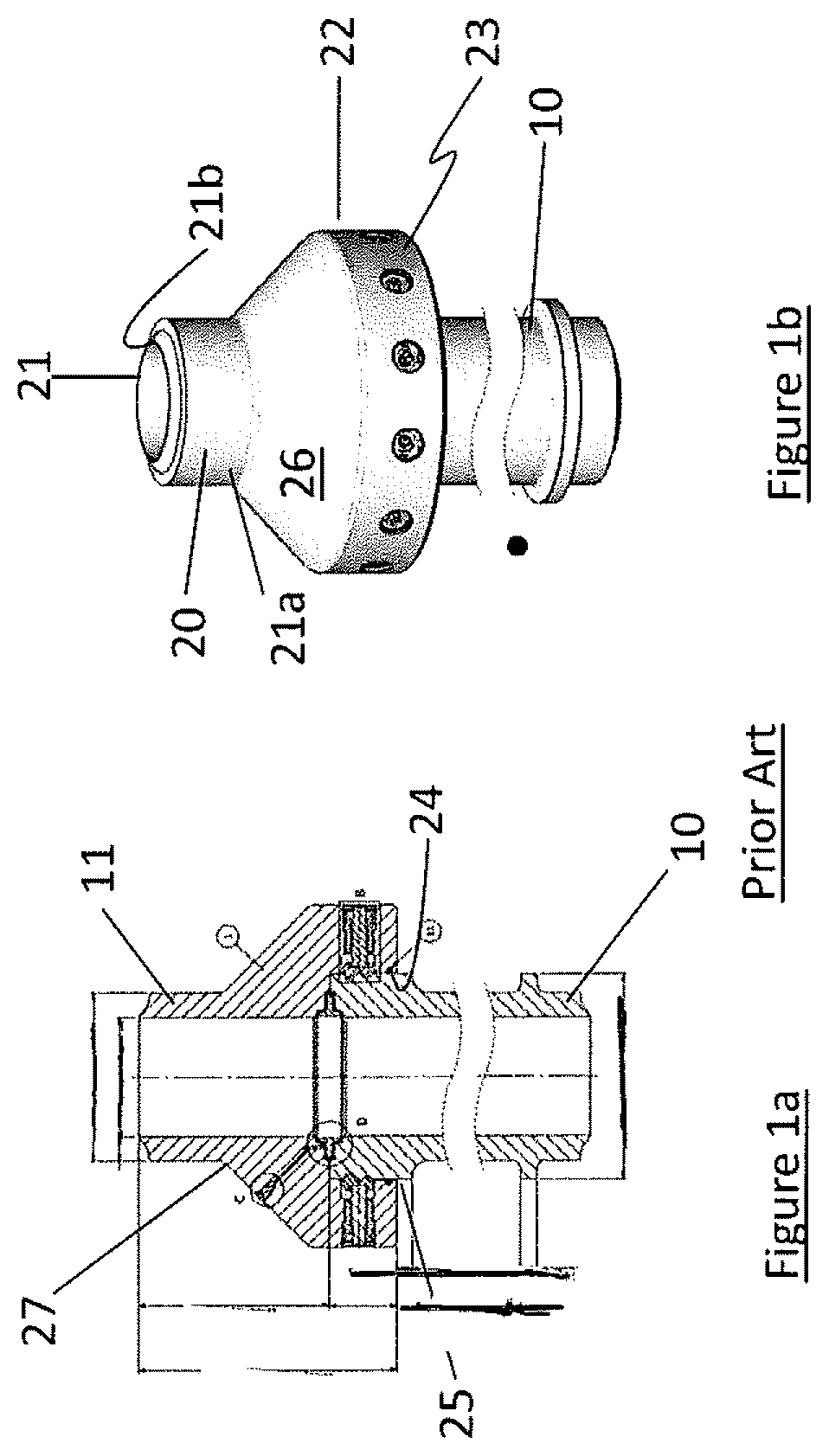 Patent US12326047 Figure 1 – Pipe connection