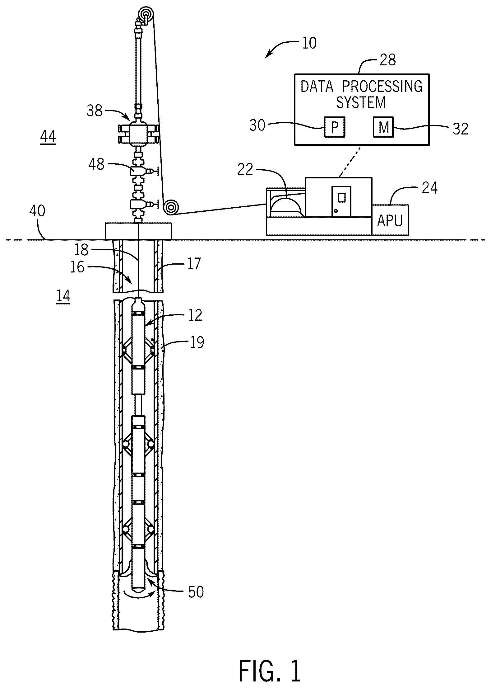 Patent US12326055 — Methods and apparatus for removing sections of a wellbore wall — Figure 1