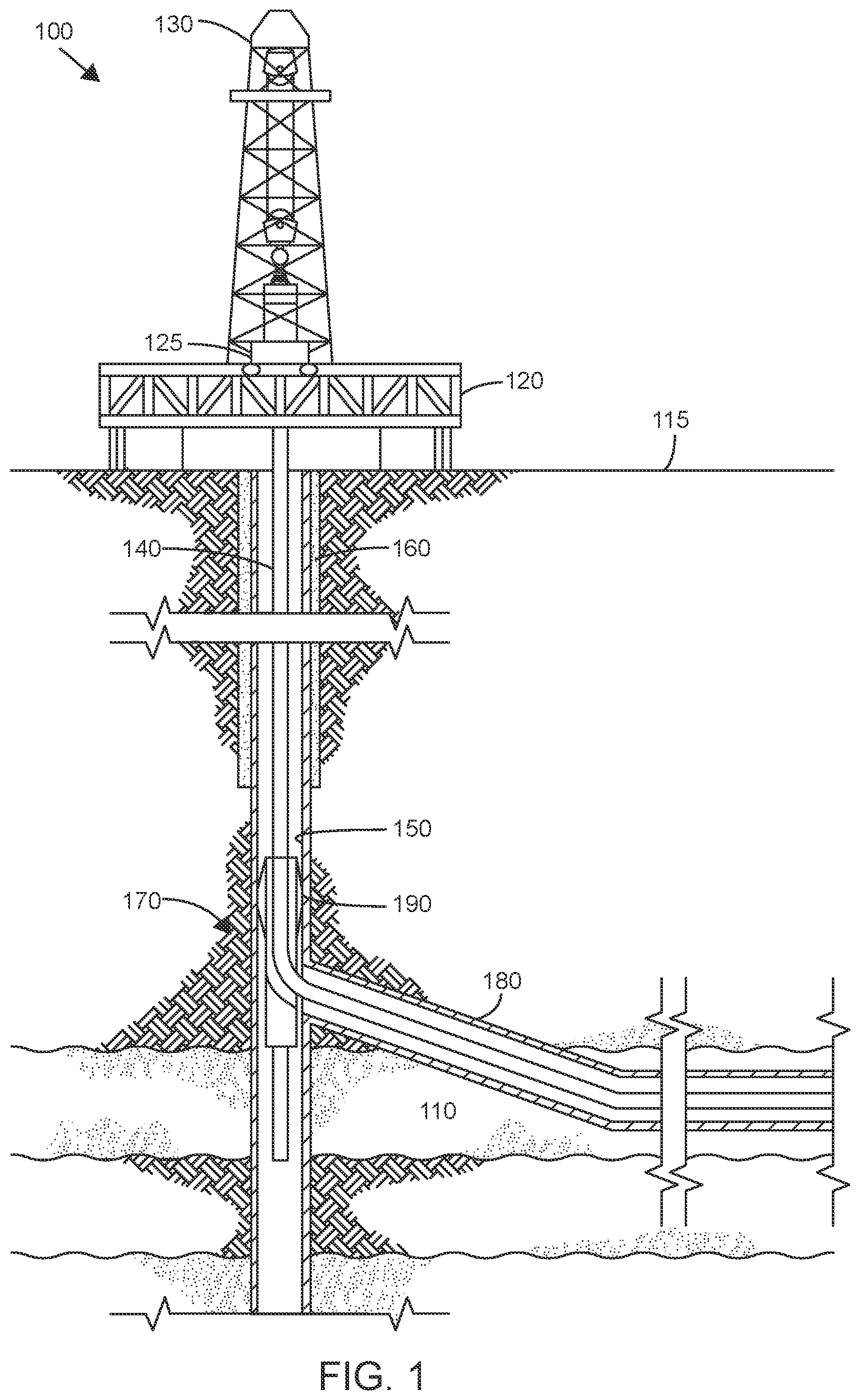 Patent US12326060 Figure 1 – Wellbore anchor including one or more activation chambers