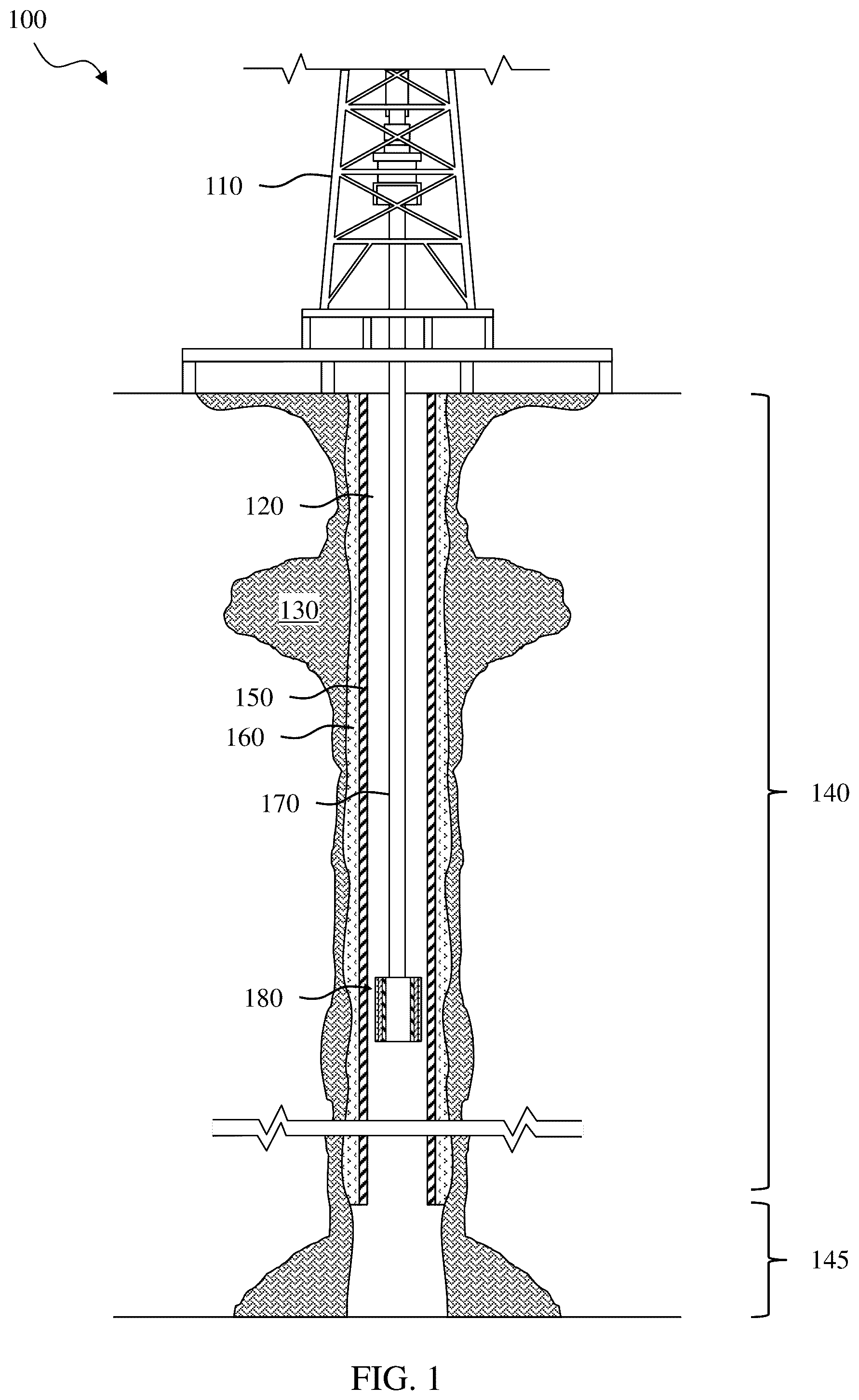 Patent US12326063 — Non-reactive colloid particles to stop gas migration in expandable metal applications — Figure 1