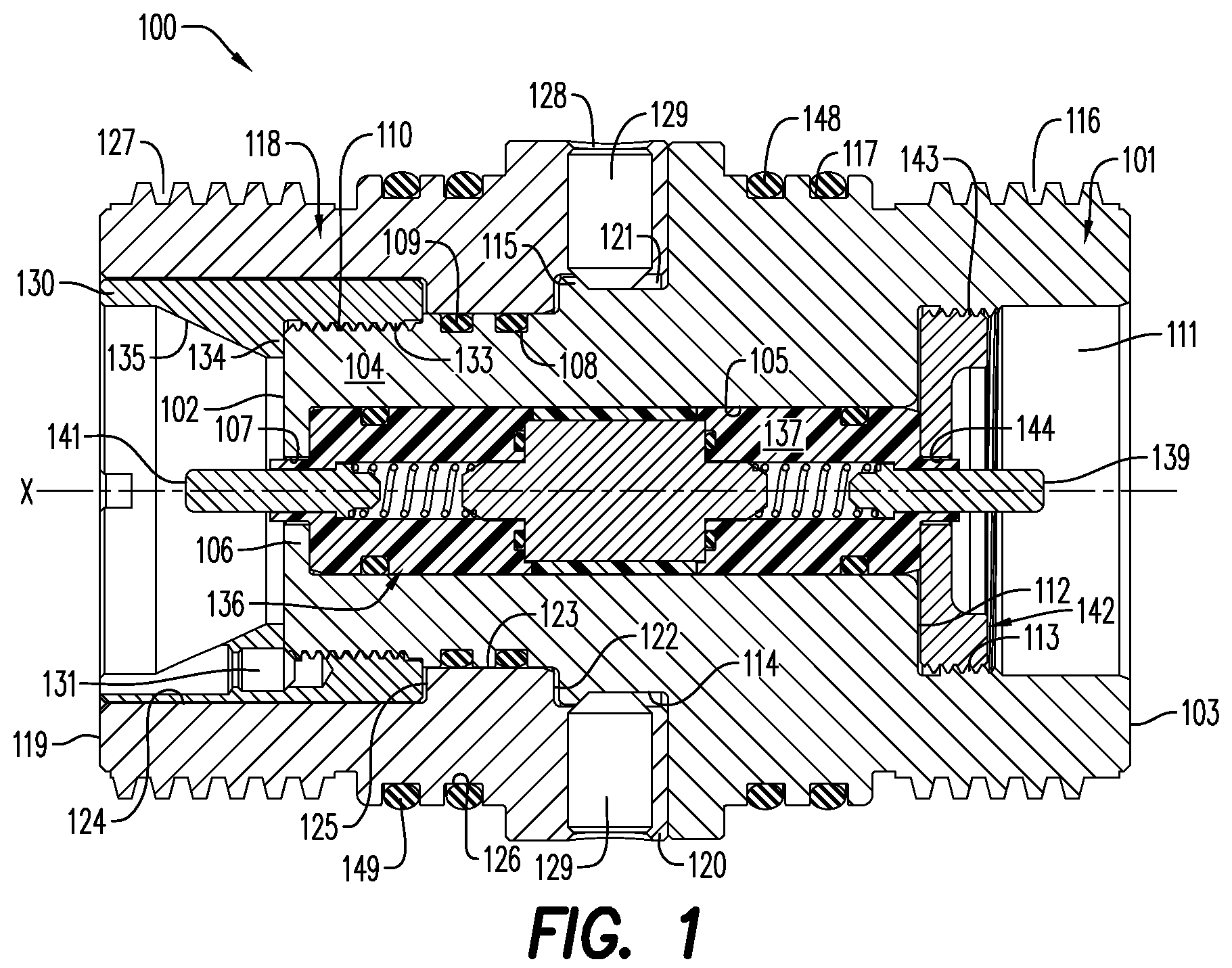 Patent US12326069 — Perforating gun and alignment assembly — Figure 1