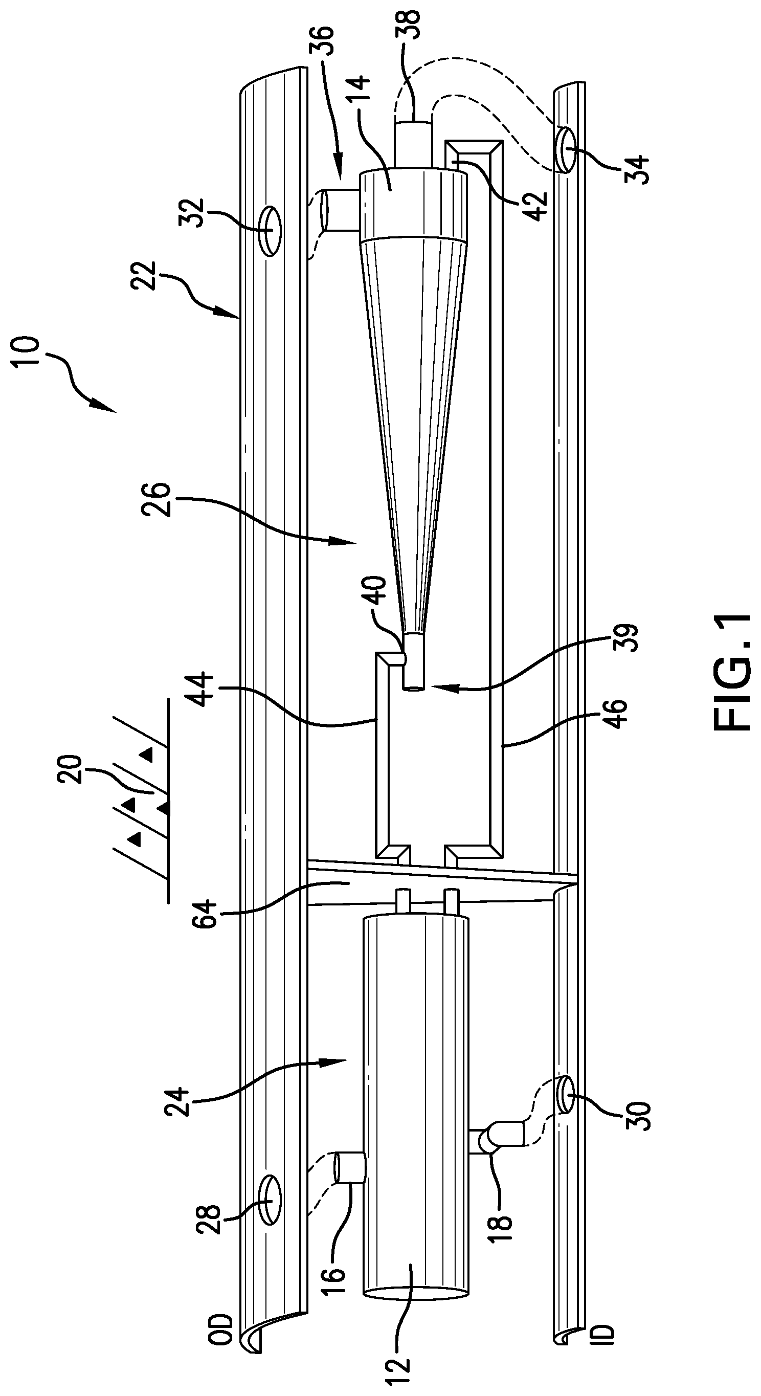 Patent US12326071 — Inflow control device, method and system — Figure 1