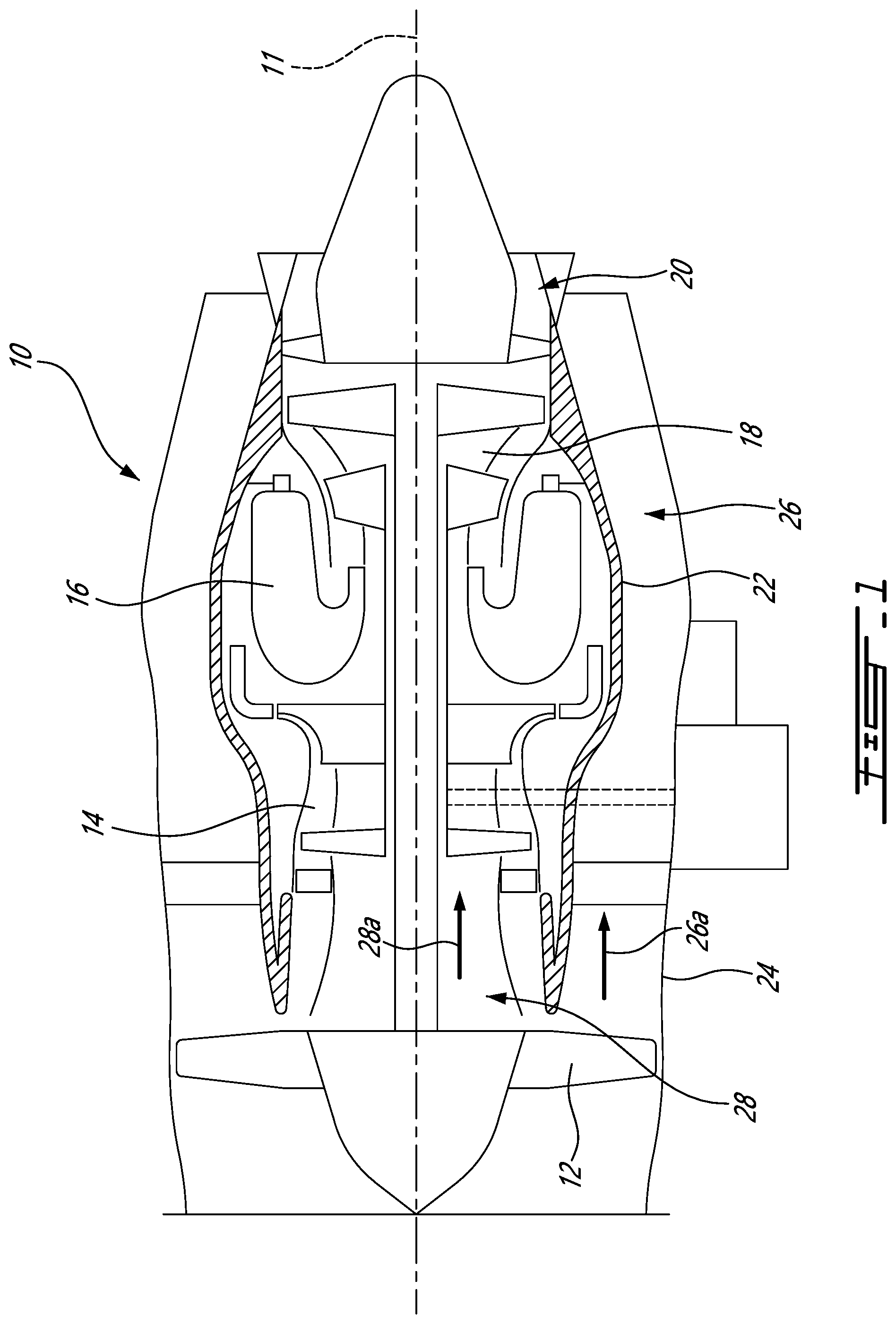 Patent US12326092 — Engine exhaust reverse flow prevention — Figure 1