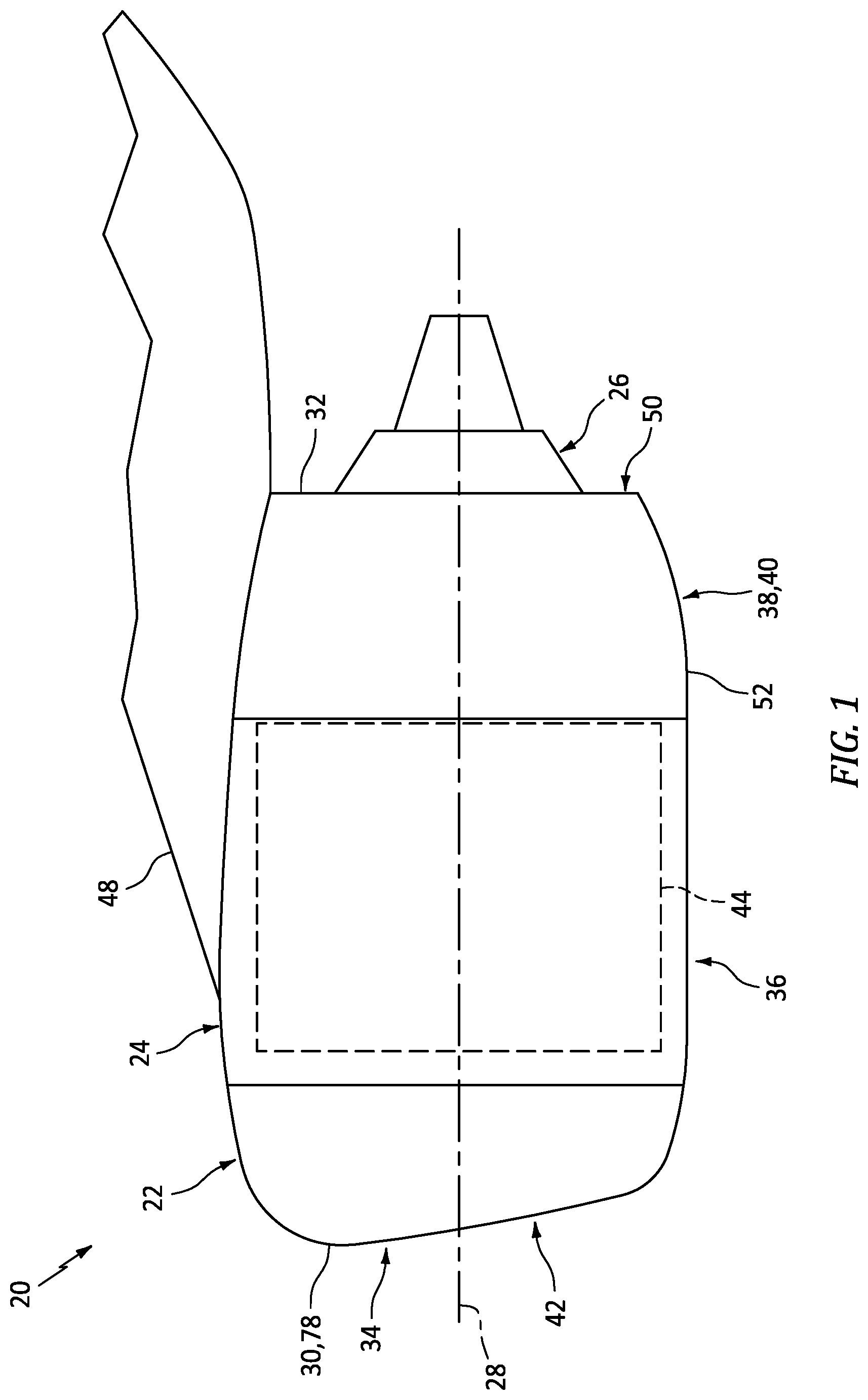 Patent US12326113 — Segmented nacelle inlet lip with electric anti-icing system — Figure 1