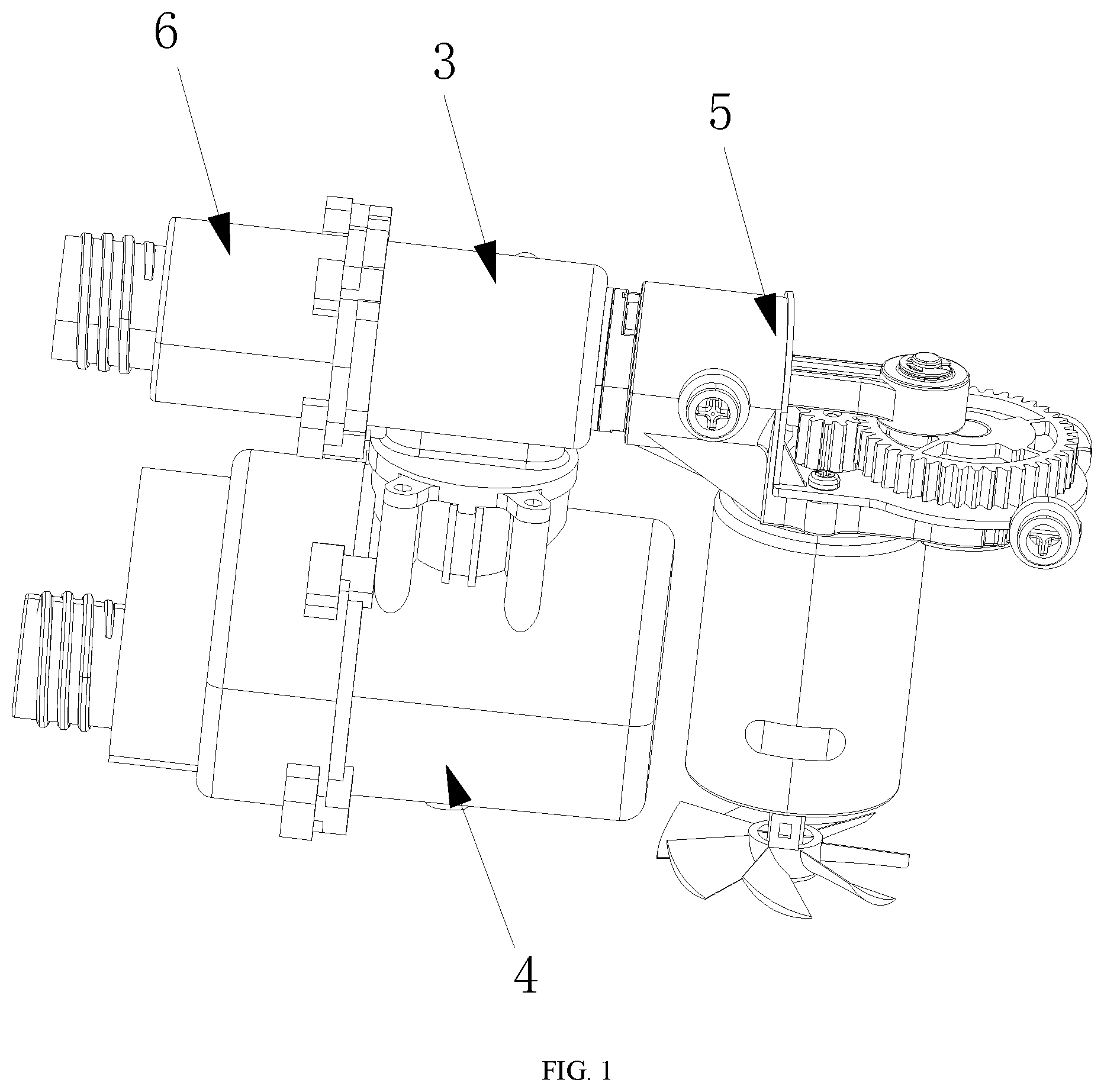 Patent US12326141 — High-pressure, high-flow inflatable movement — Figure 1