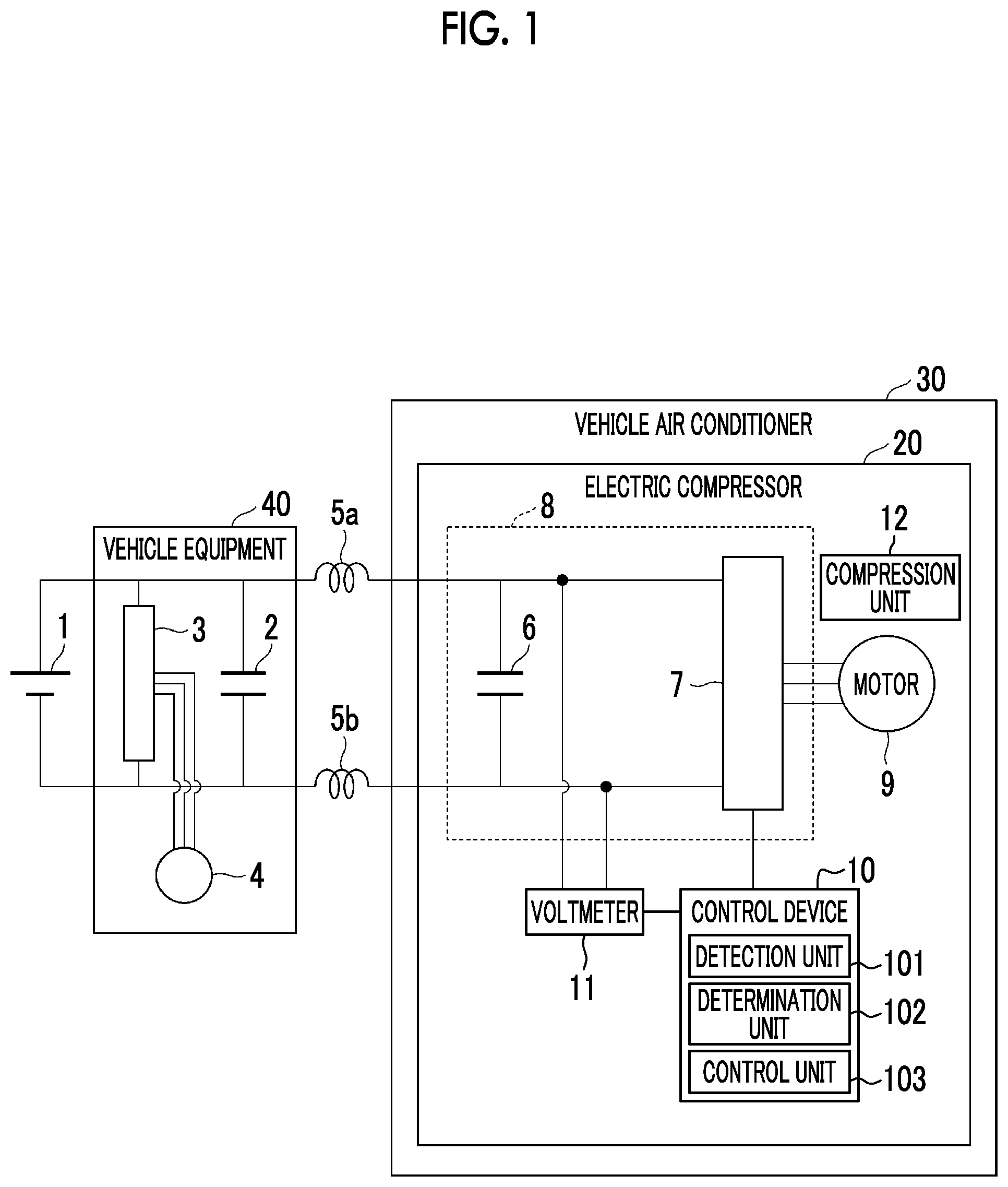 Patent US12326145 — Control device, electric compressor, control method, and program — Figure 1