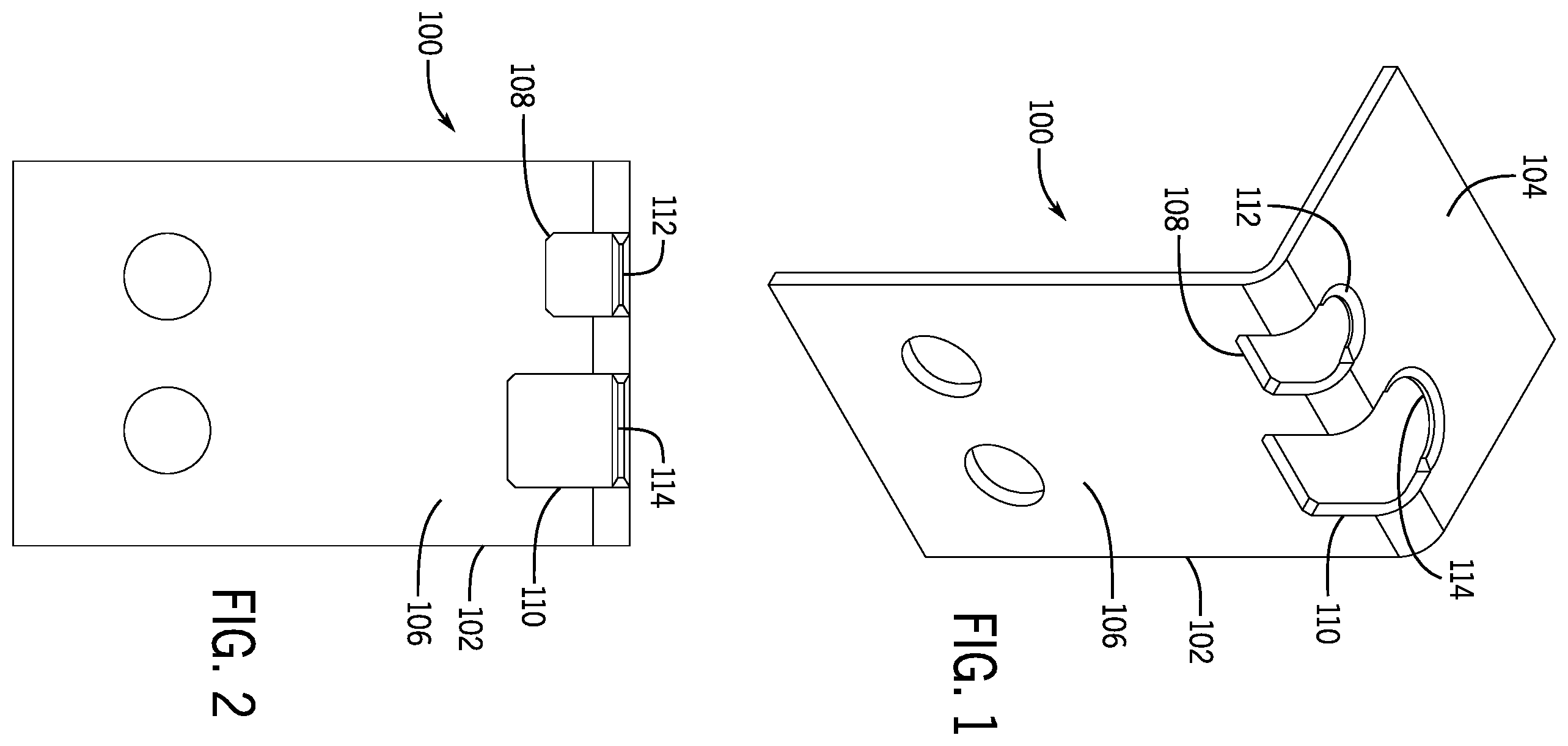 Patent US12326164 — Systems and methods for a hanger for supporting a threaded object — Figure 1
