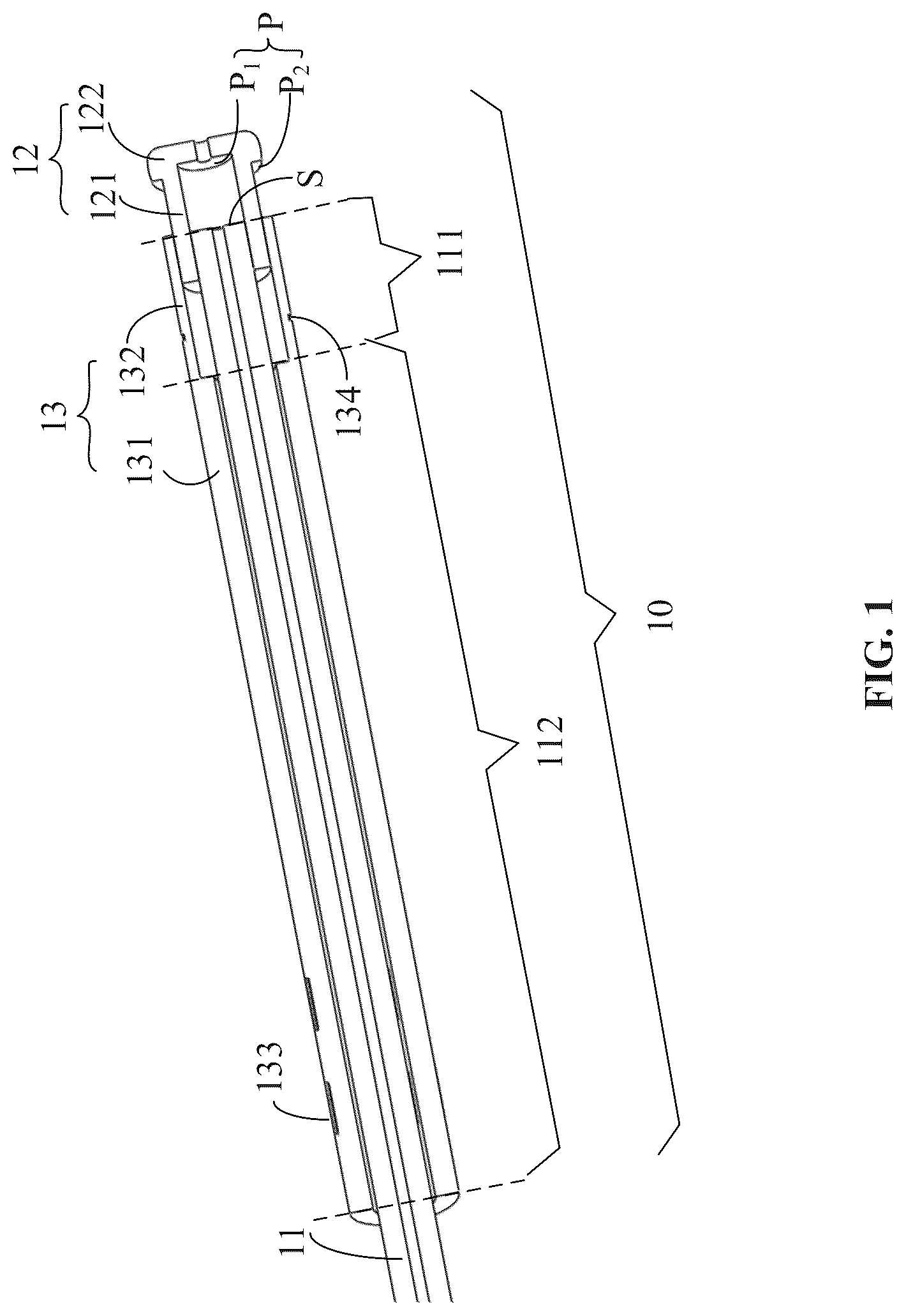 Patent US12326205 — Pipeline, pipeline connector, and liquid chromatography system — Figure 1