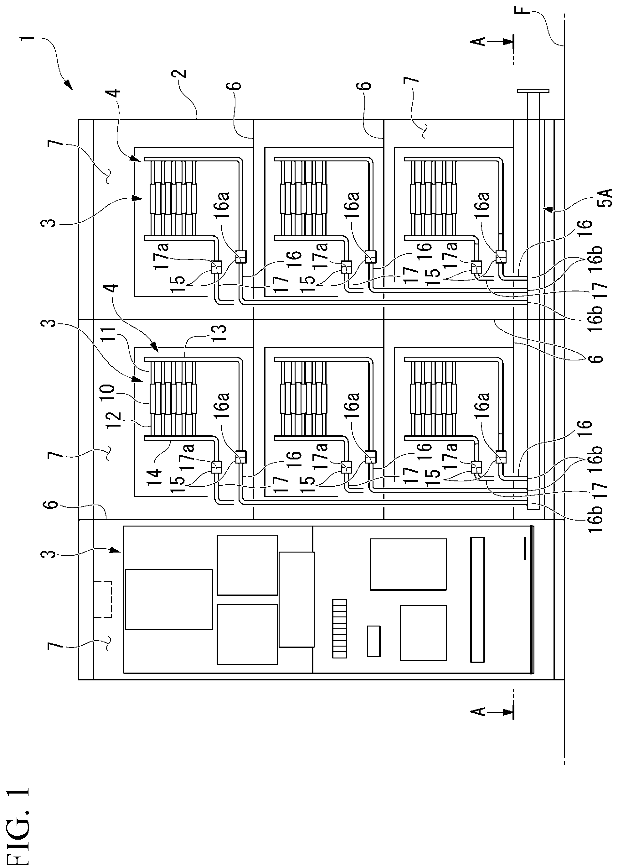 Patent US12326213 — Fluid check piping and electric power apparatus — Figure 1