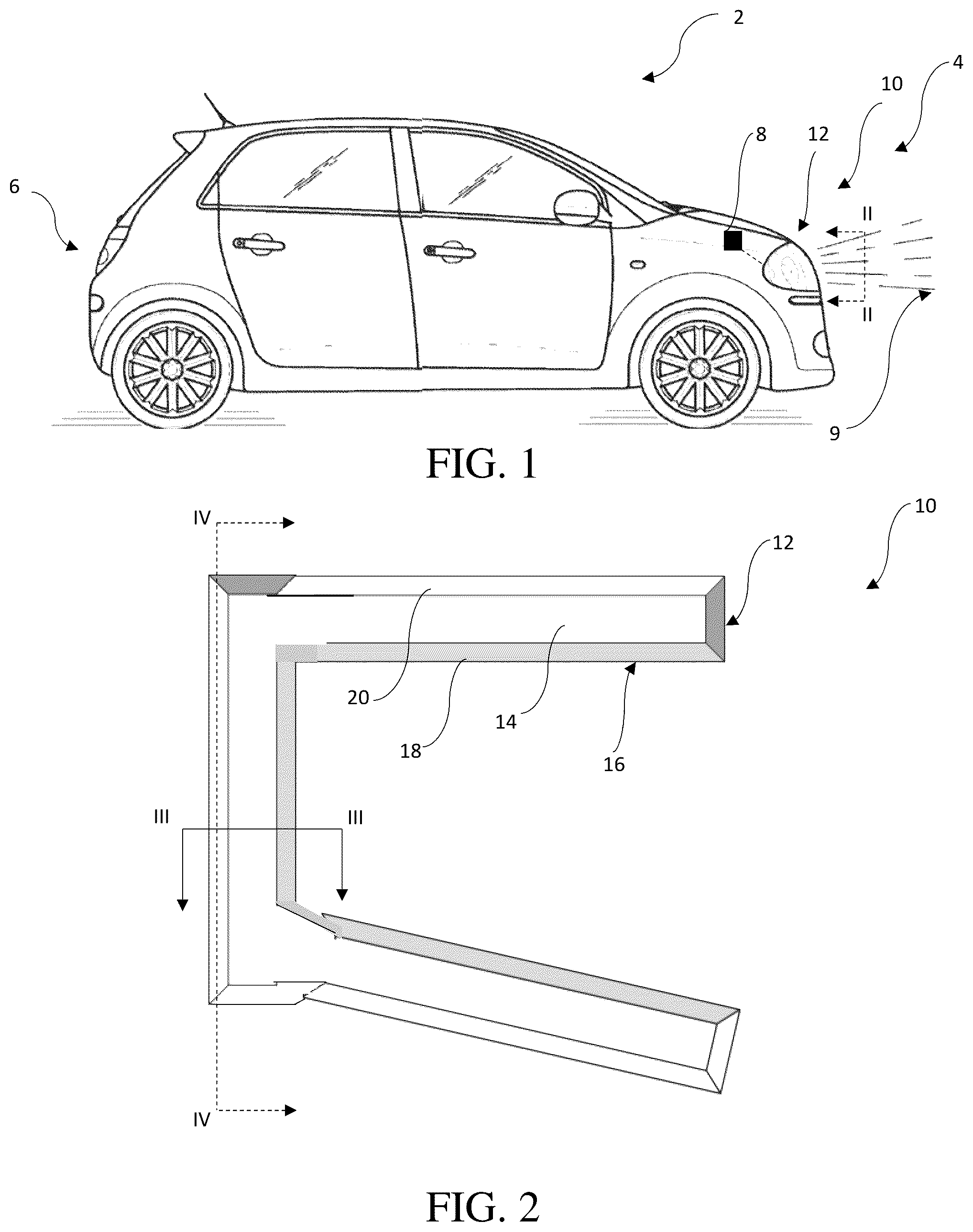 Patent US12326227 — Multi-color and/or patterned illuminated component including illuminated graphics — Figure 1