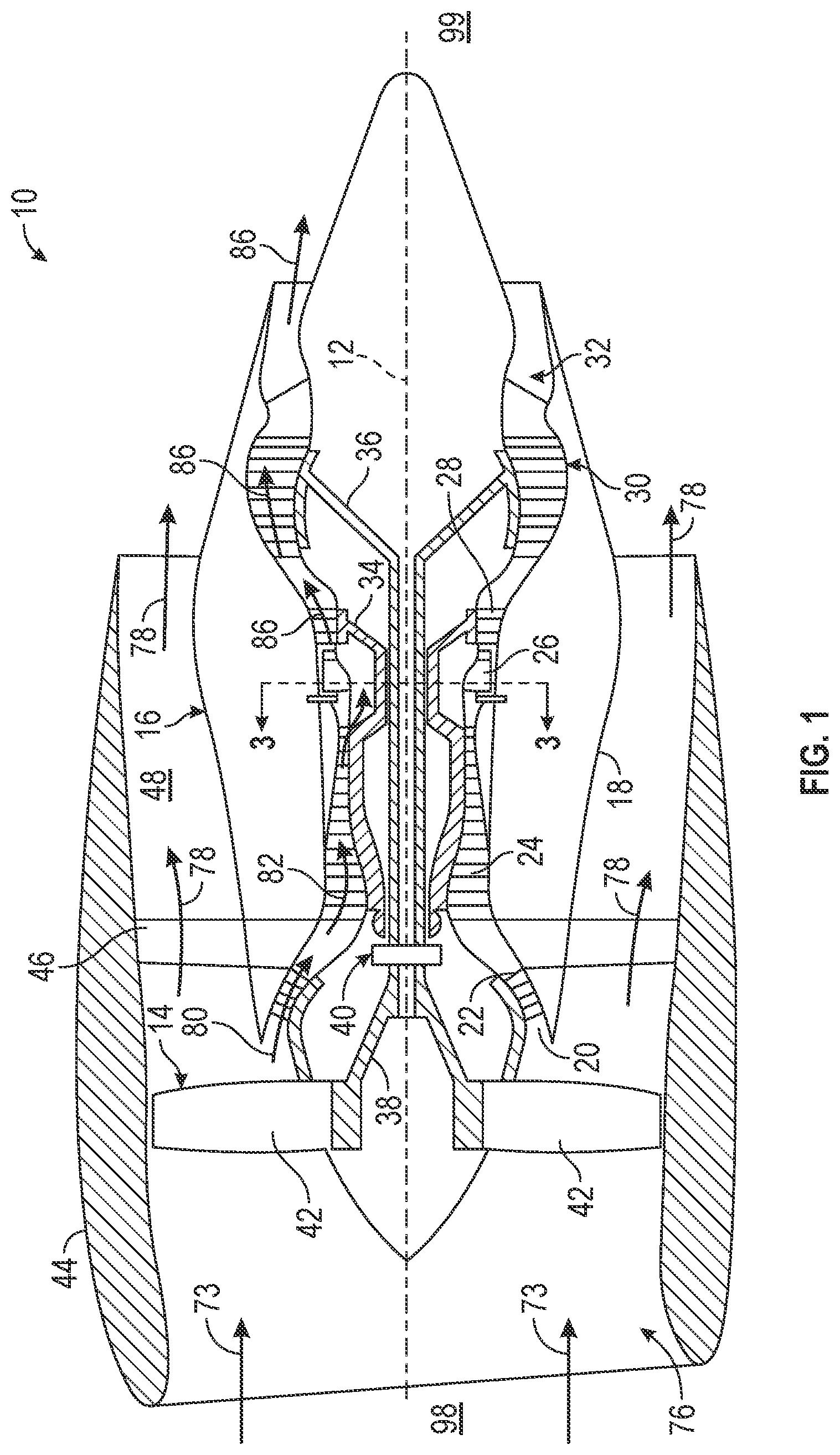 Patent US12326255 — Dome-deflector for a combustor of a gas turbine — Figure 1