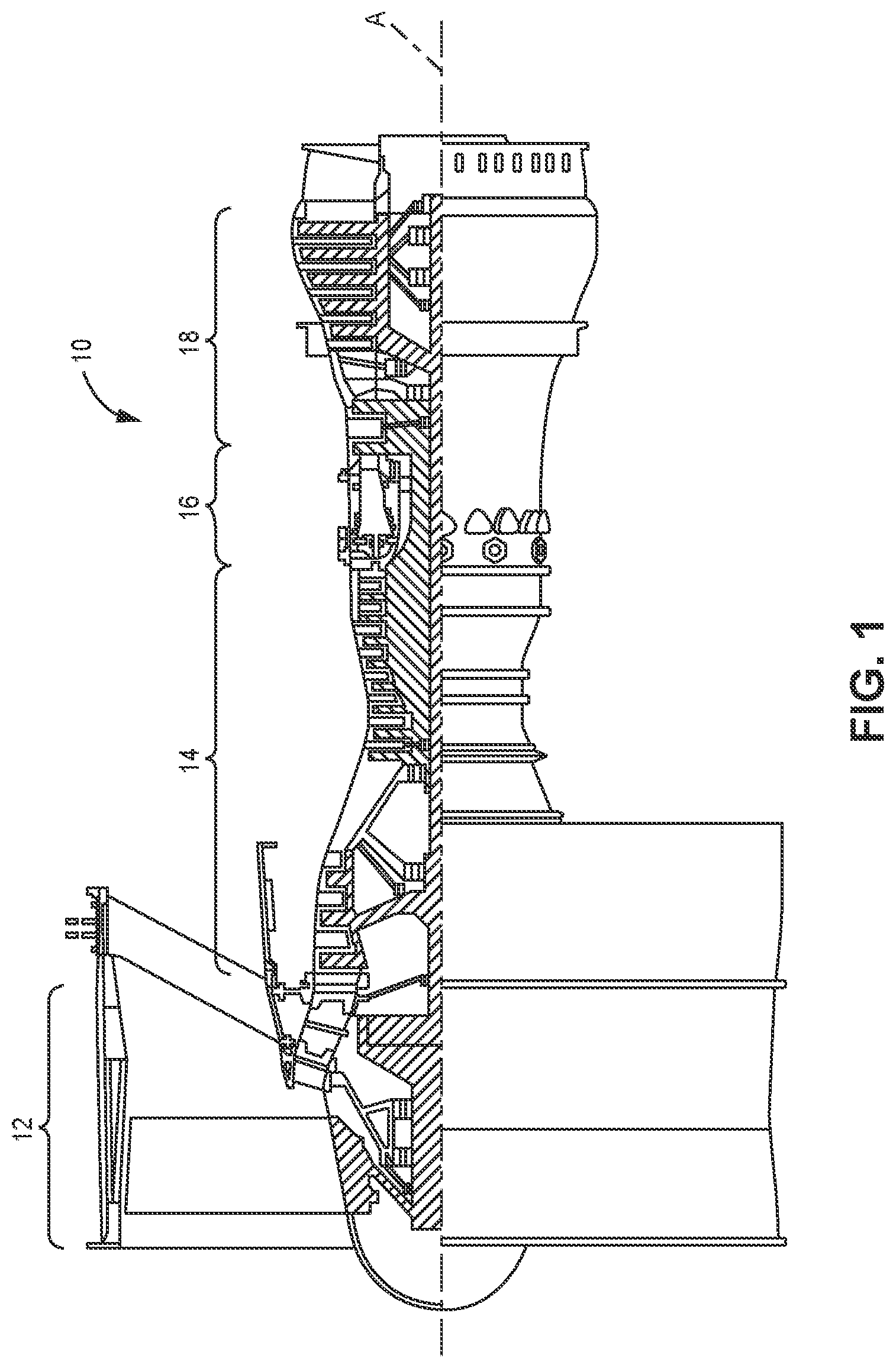 Patent US12326256 — Fuel nozzle for hydrogen-based fuel operation — Figure 1