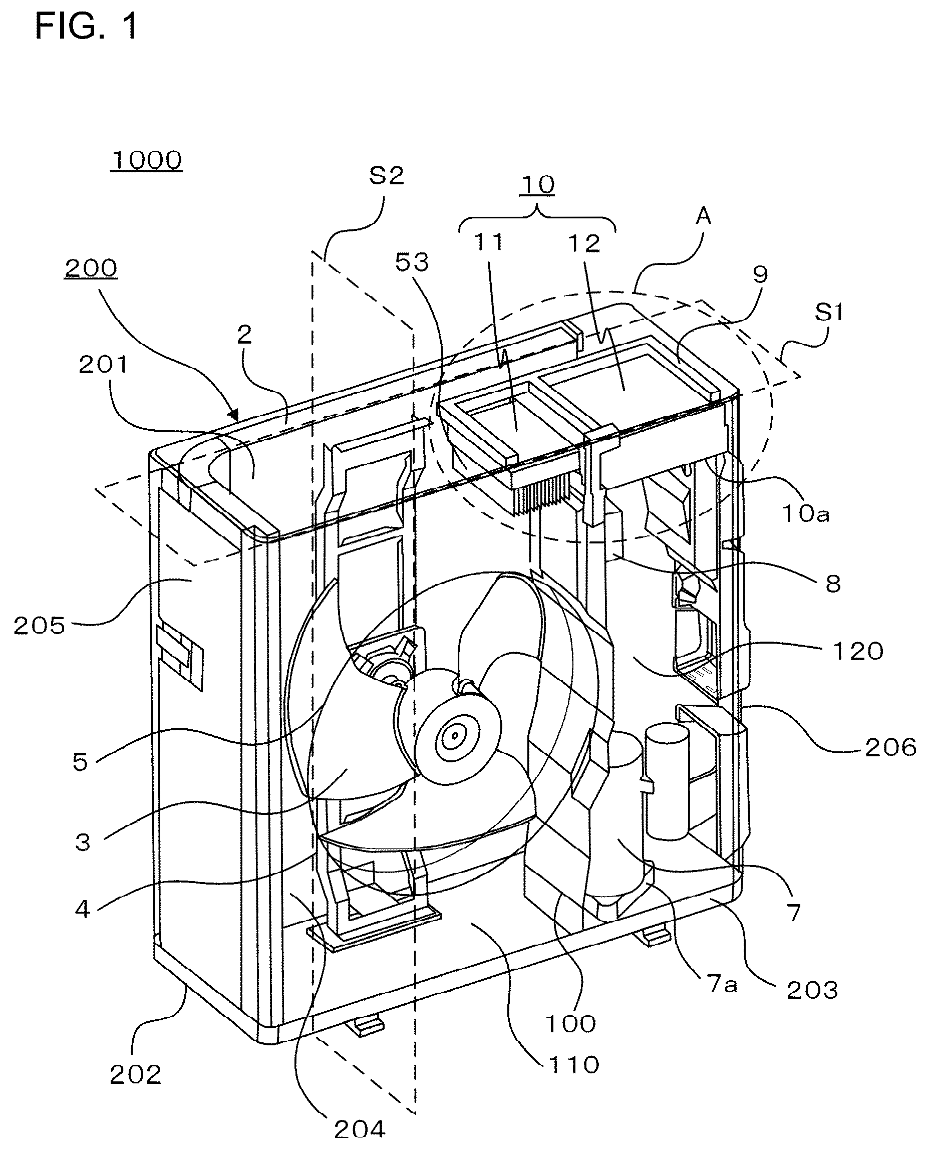Patent US12326265 — Outdoor unit for air-conditioning apparatus — Figure 1