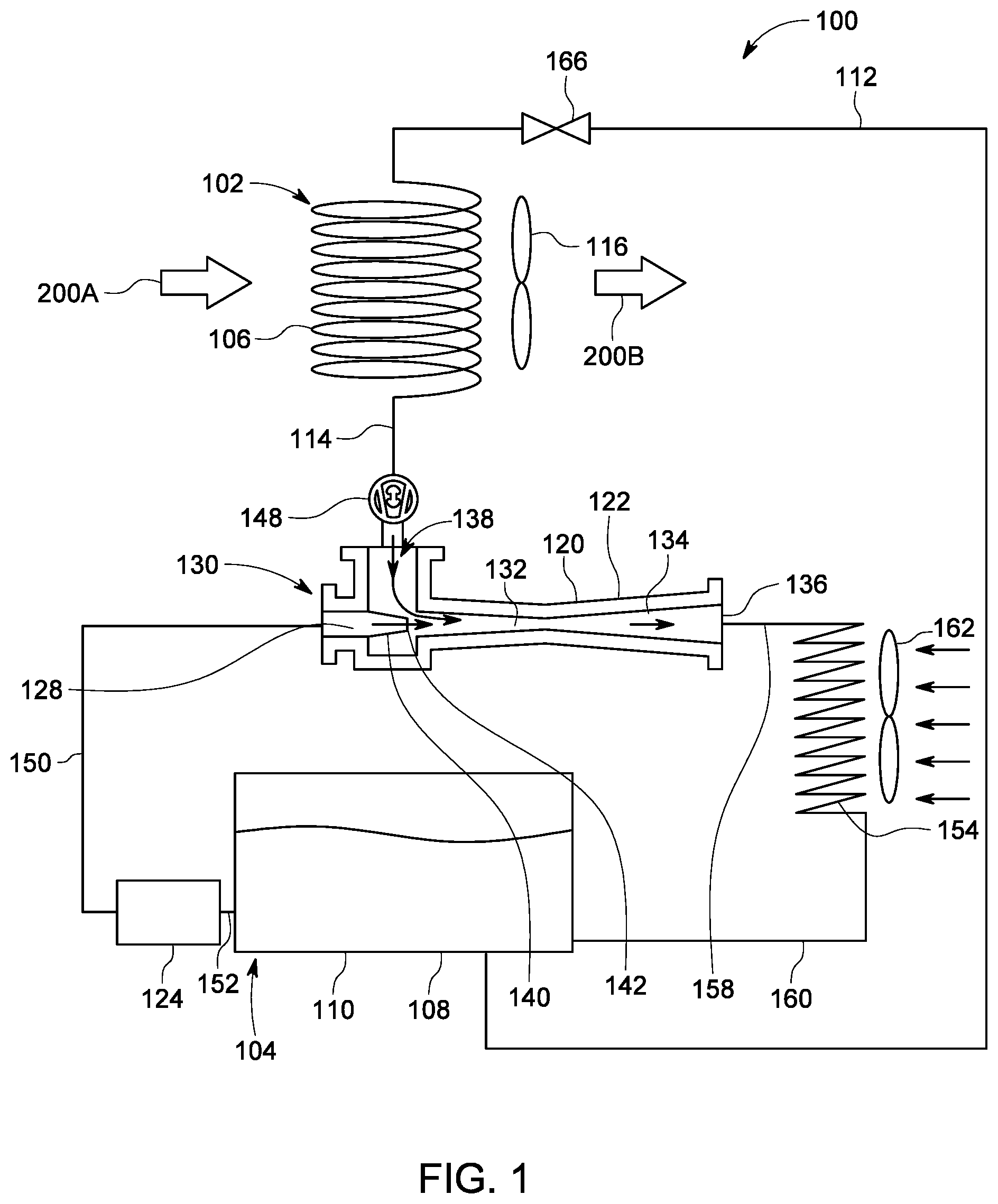 Patent US12326275 — Air-cooling system — Figure 1