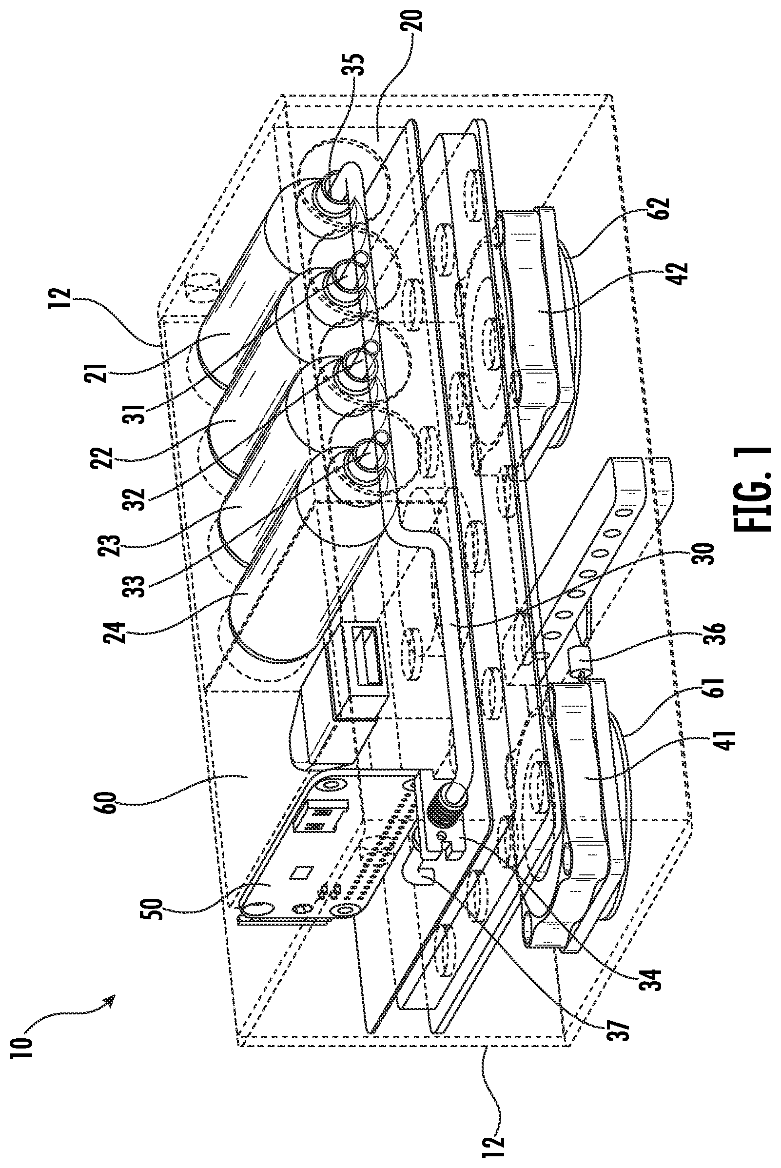 Patent US12326296 — Temperature regulating apparatus and methods of using same — Figure 1