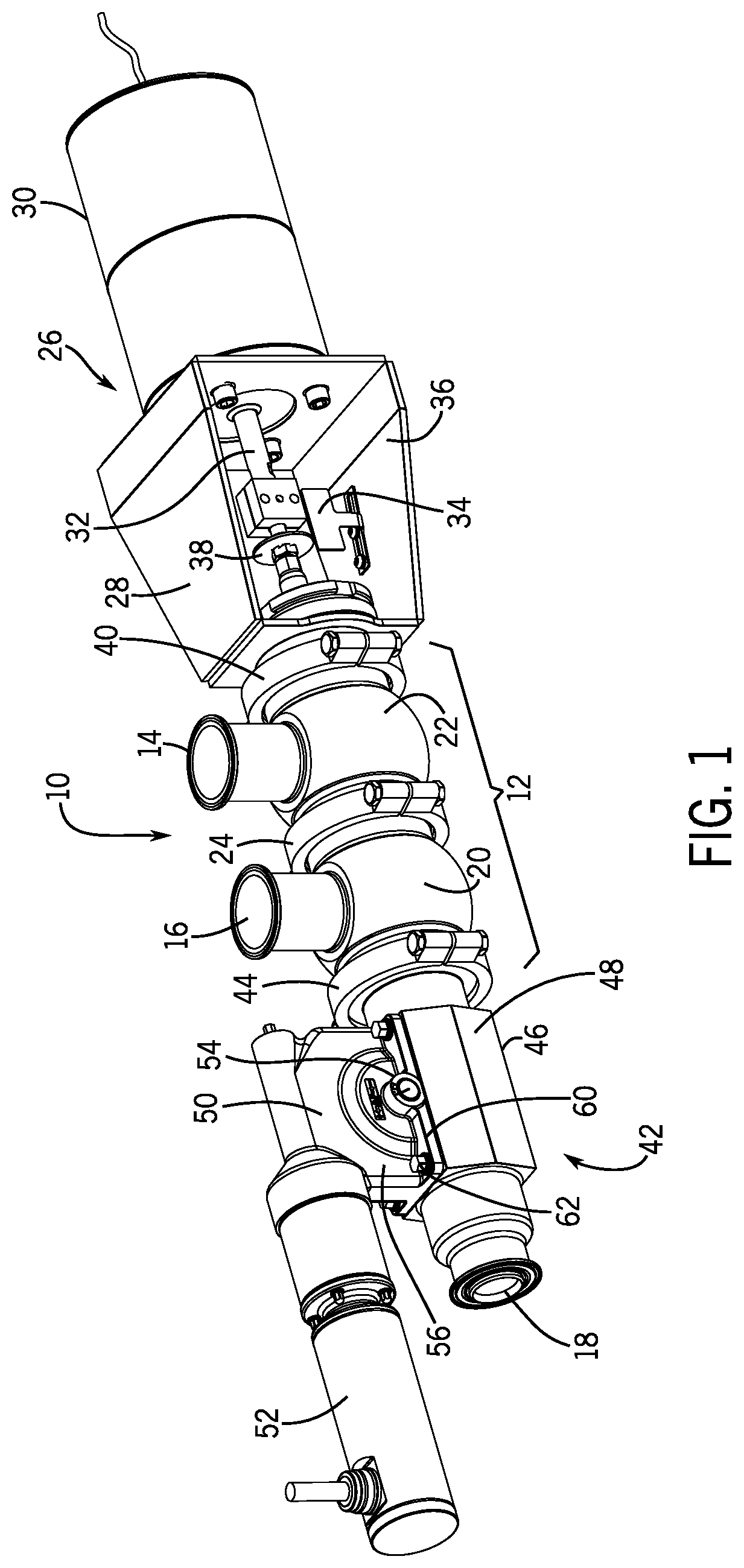 Patent US12326299 — Sanitary direct contact steam injection heater — Figure 1