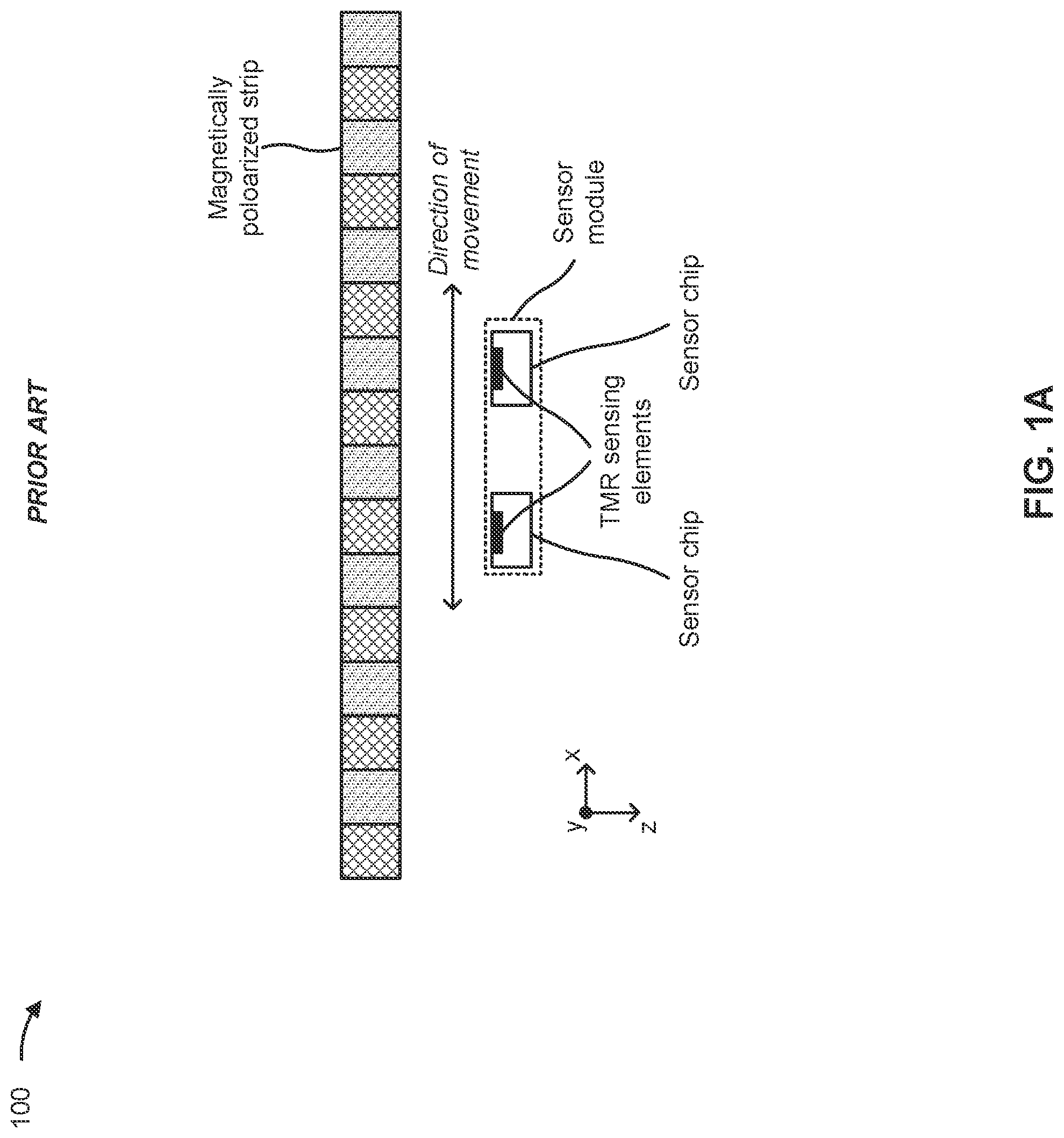 Patent US12326351 — Linear tunnel magnetoresistive sensor including an integrated back-bias magnet — Figure 1