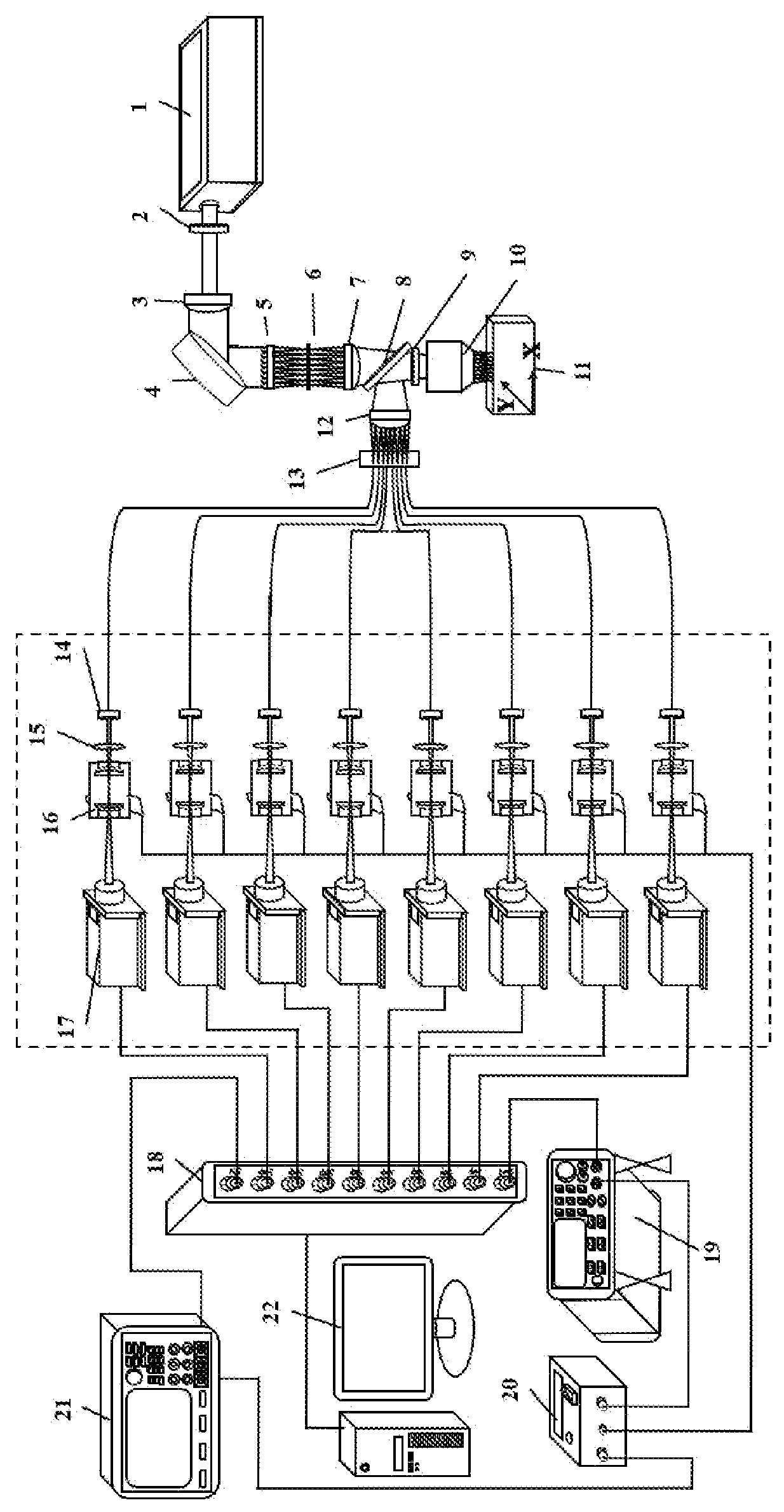 Patent US12326366 — Linear array scanning brillouin scattering elastic imaging device — Figure 1