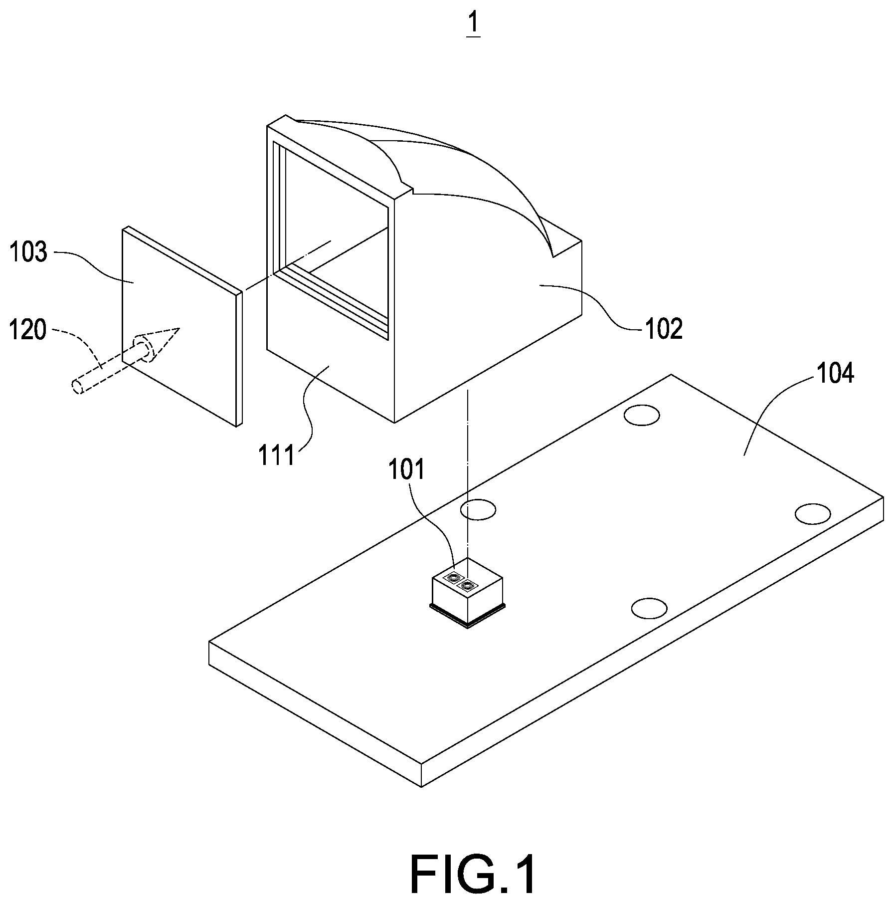 Patent US12326370 — Temperature sensing device — Figure 1