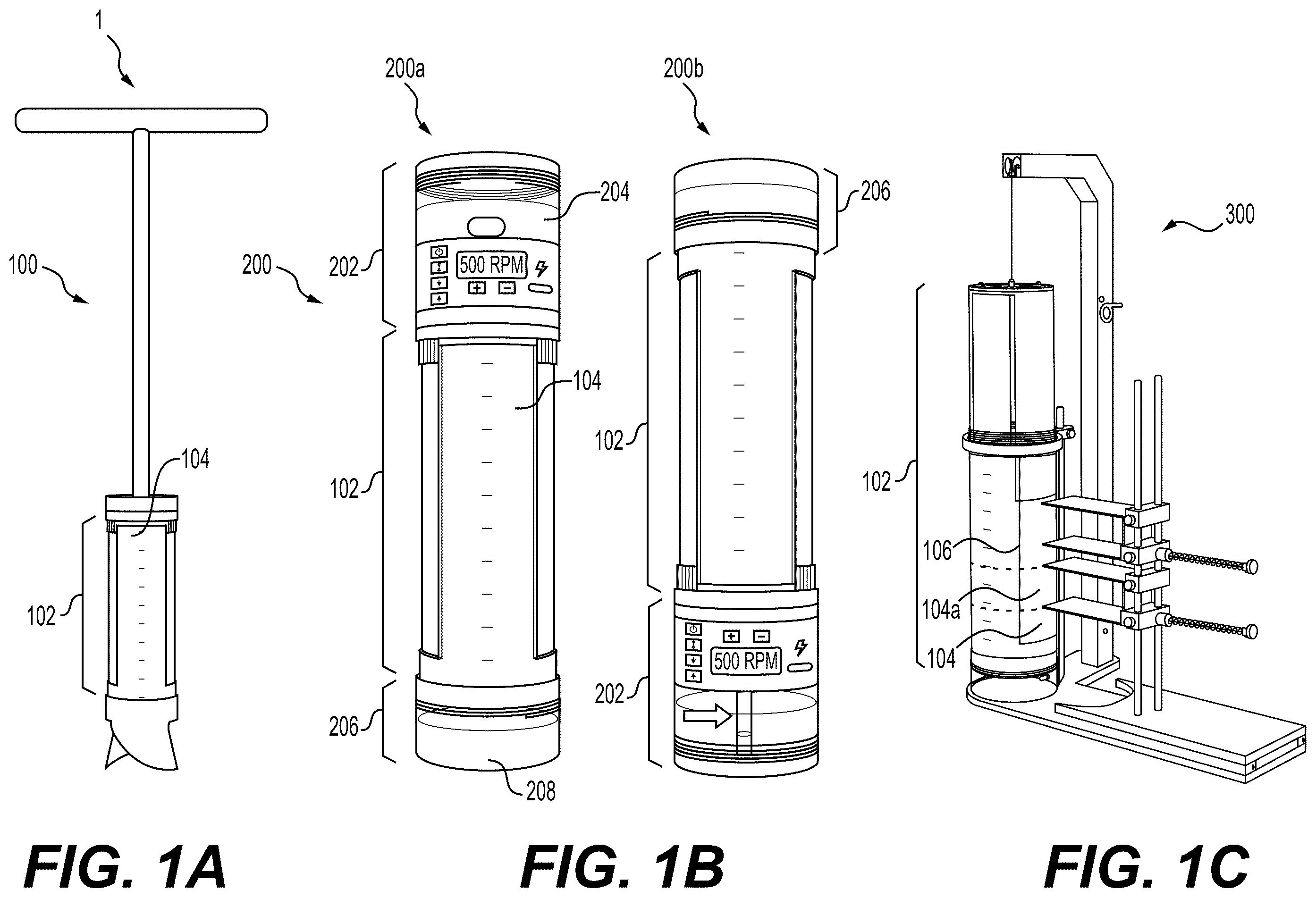 Patent US12326384 — Sample tube for system of observing soil samples — Figure 1