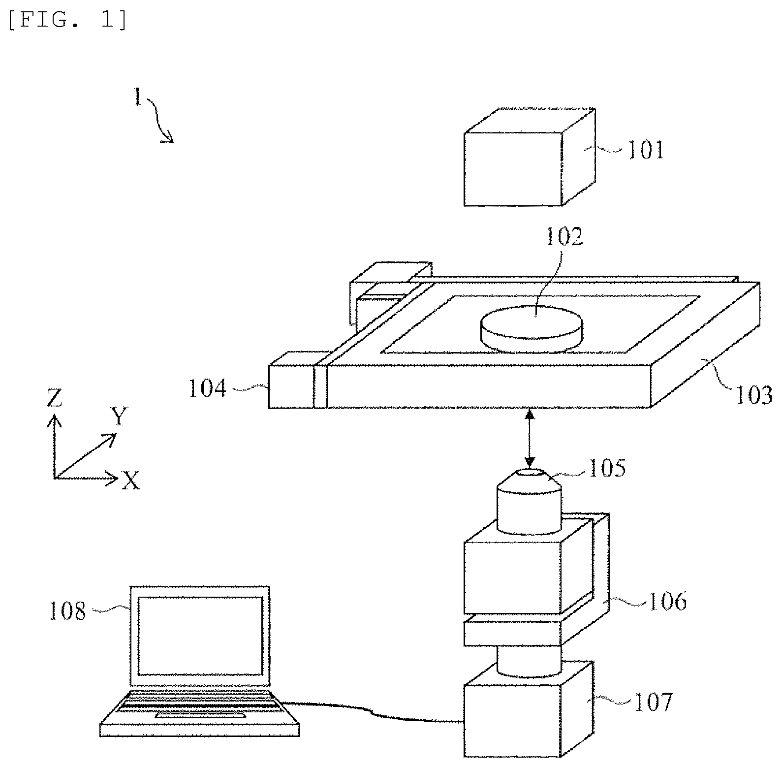 Patent US12326391 — Particle quantifying device — Figure 1