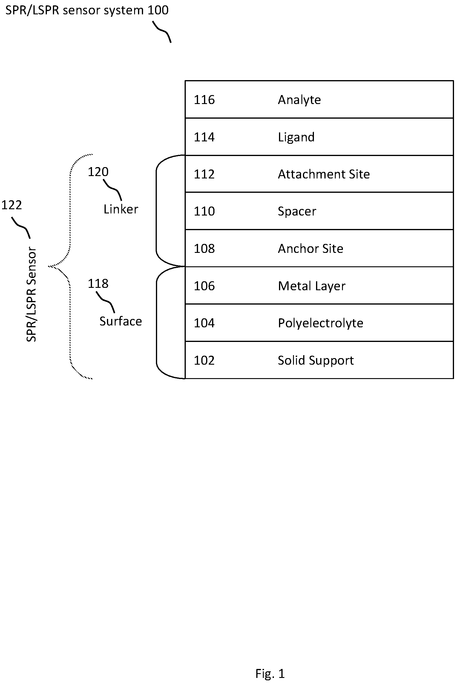 Patent US12326403 — Surface plasmon resonance signal amplification — Figure 1