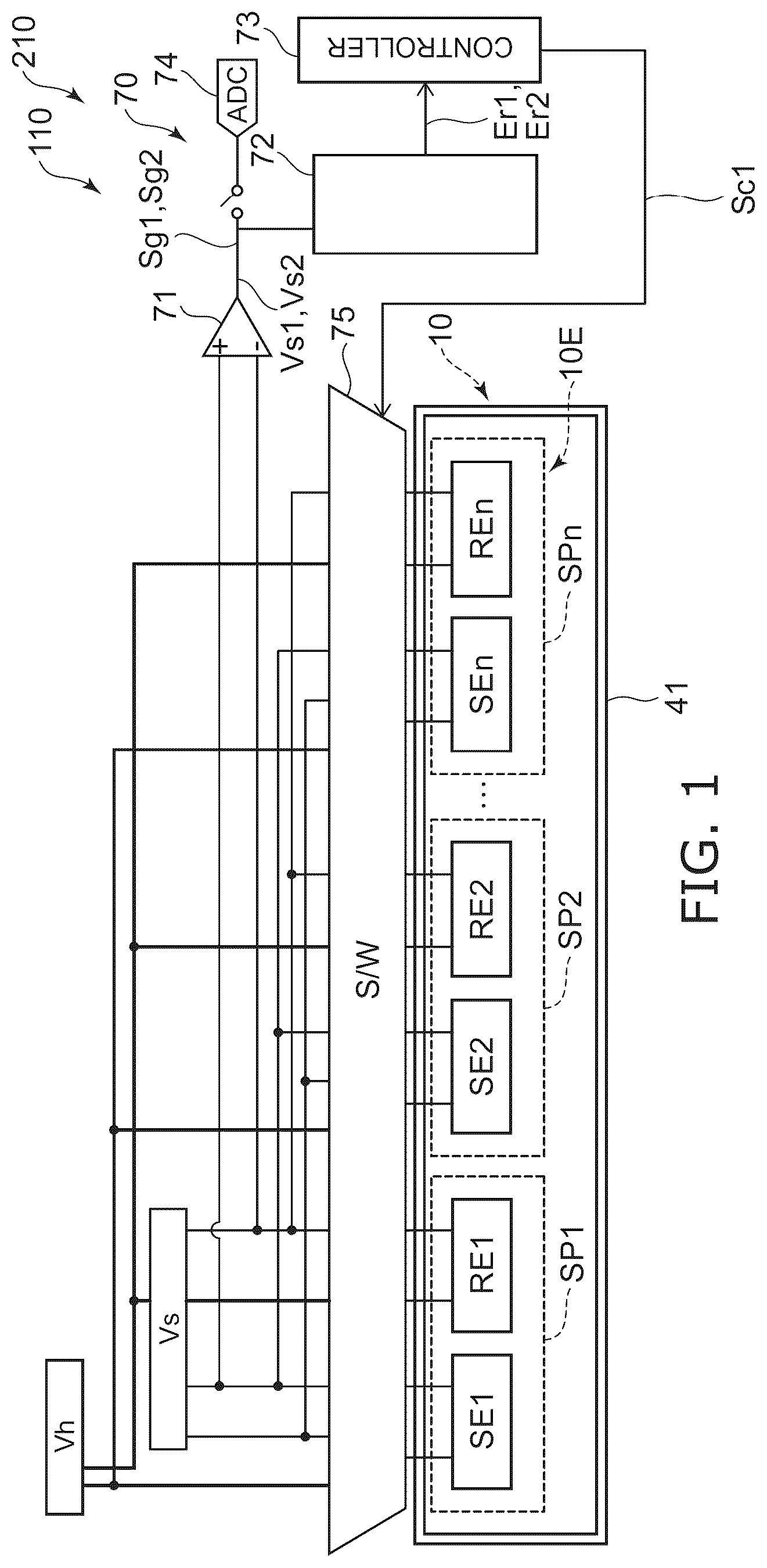 Patent US12326411 — Sensor and sensor system including multiple detection portions — Figure 1