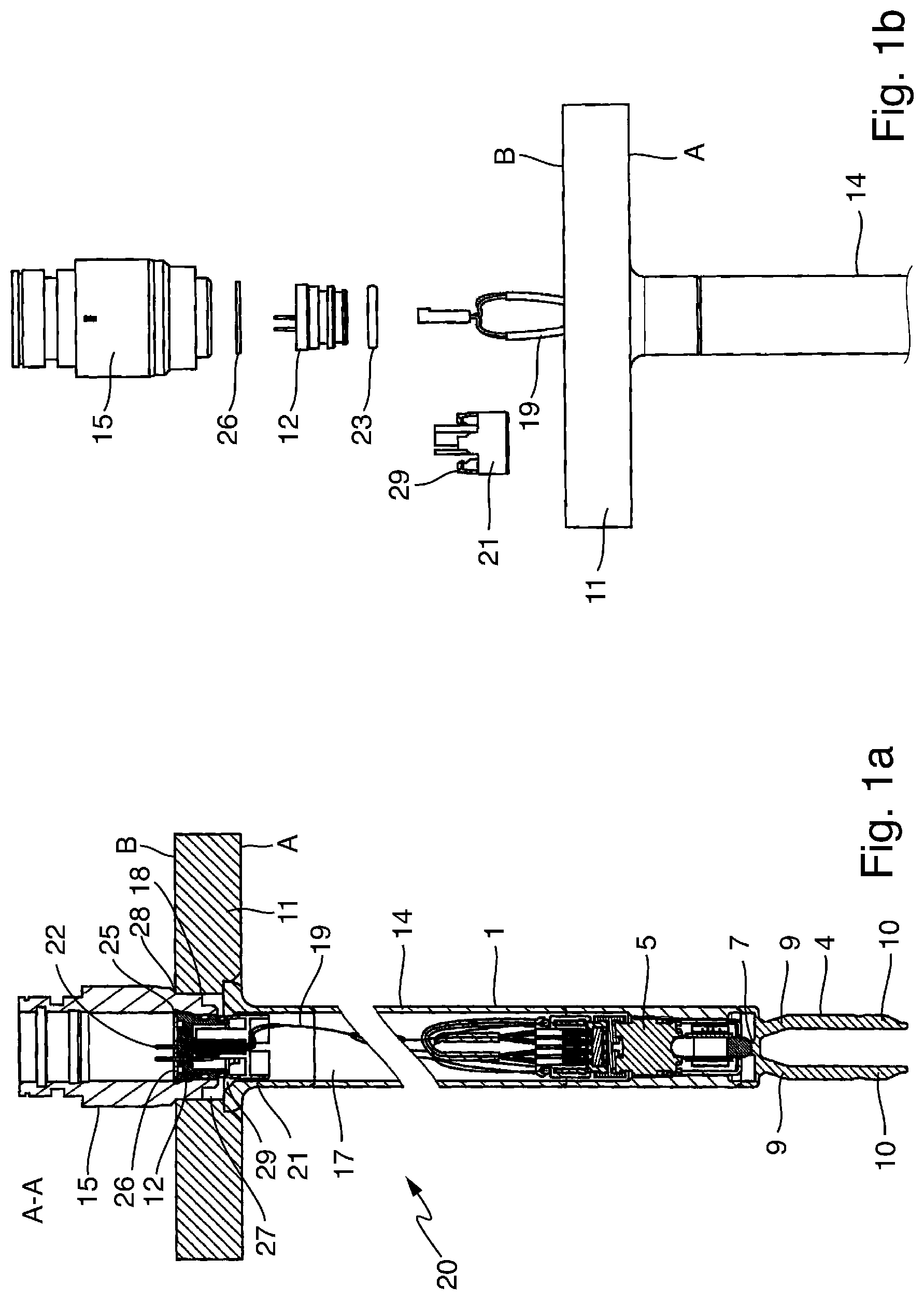 Patent US12326420 — Mounting arrangement with a vibronic sensor — Figure 1
