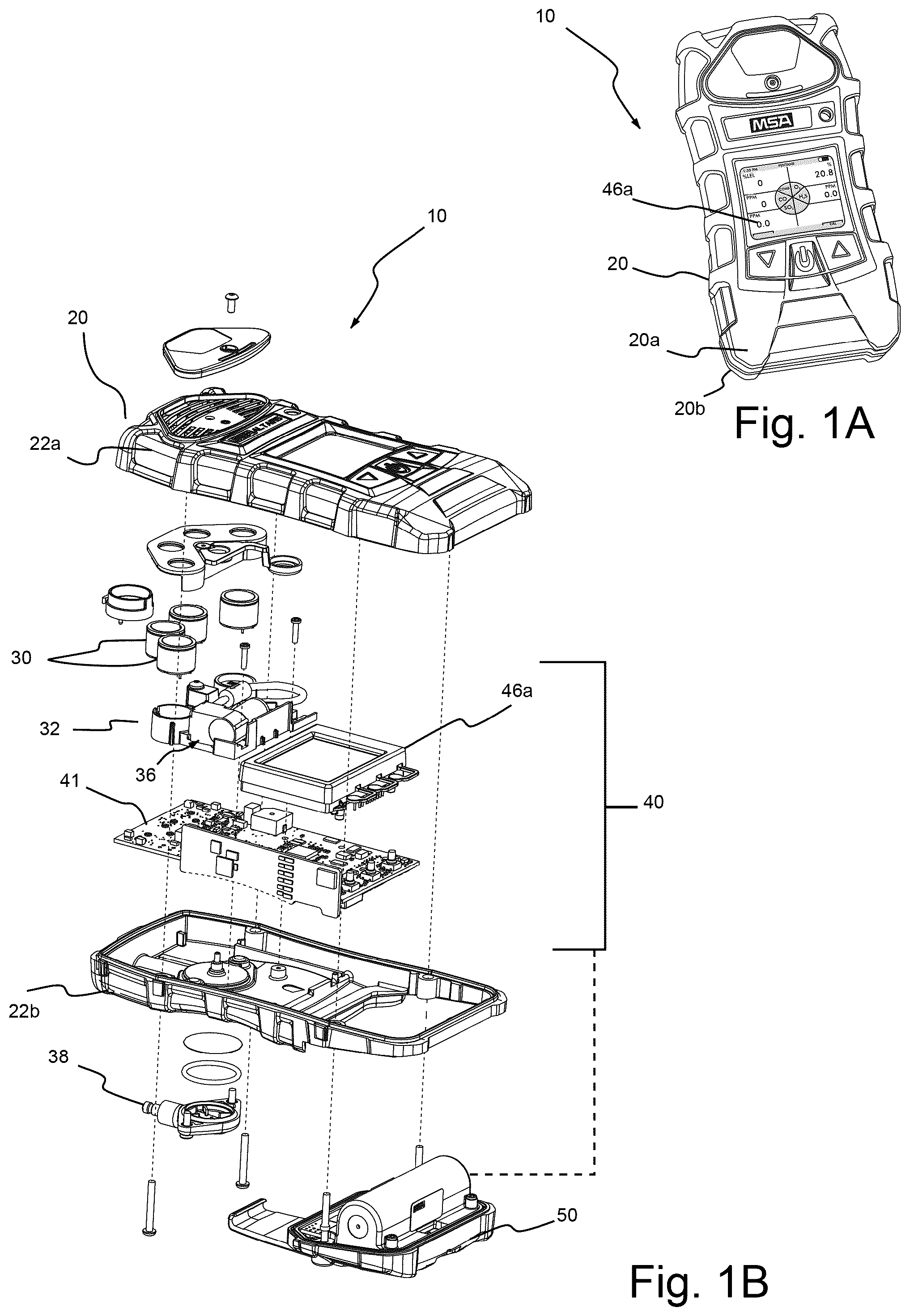 Patent US12326431 — Gas detector device control based upon accessory identification — Figure 1