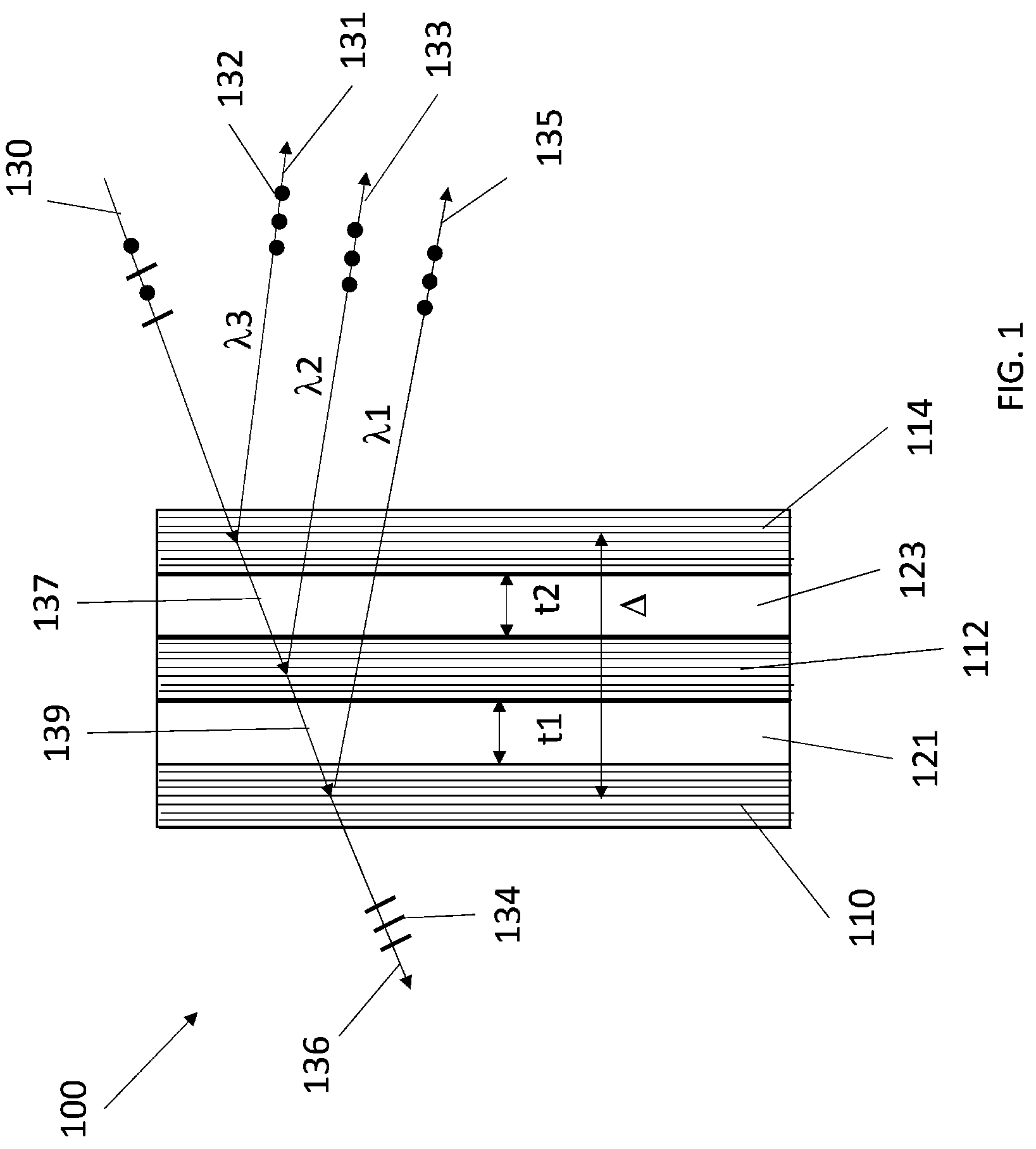 Patent US12326555 — Optical system — Figure 1