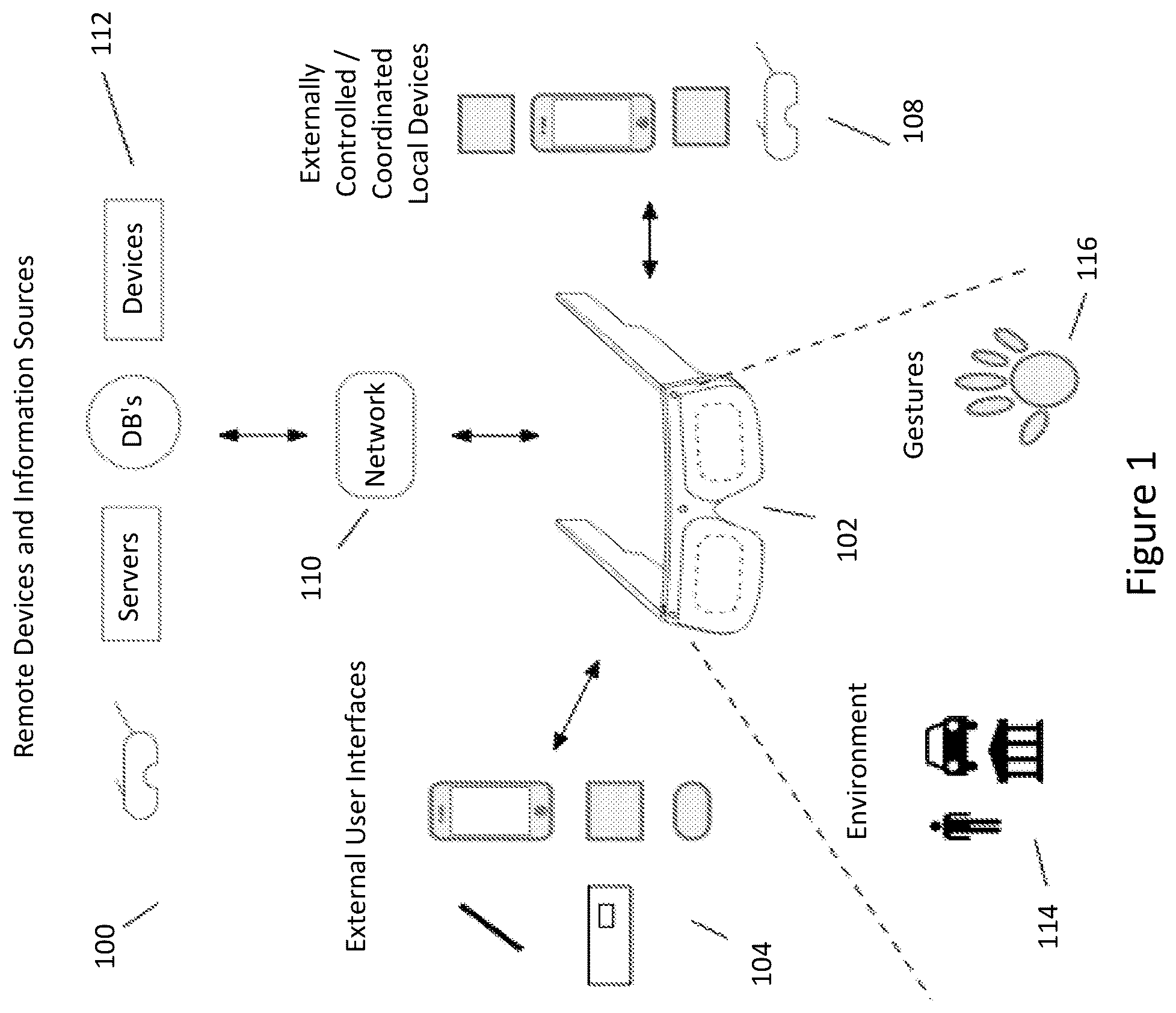 Patent US12326565 — Stray light suppression for head worn computing — Figure 1