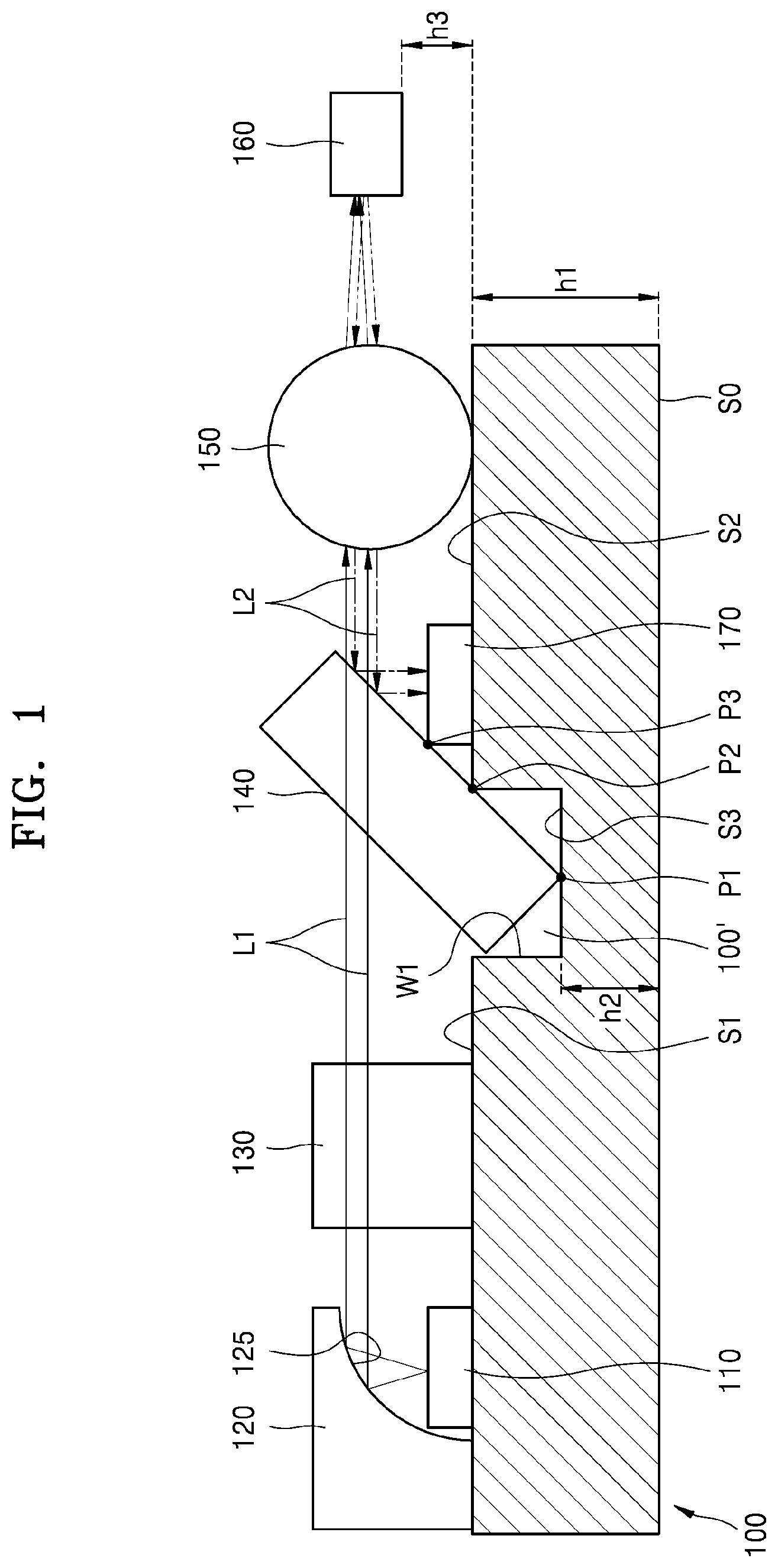 Patent US12326602 — Optical connector supporting bidirectional communication — Figure 1