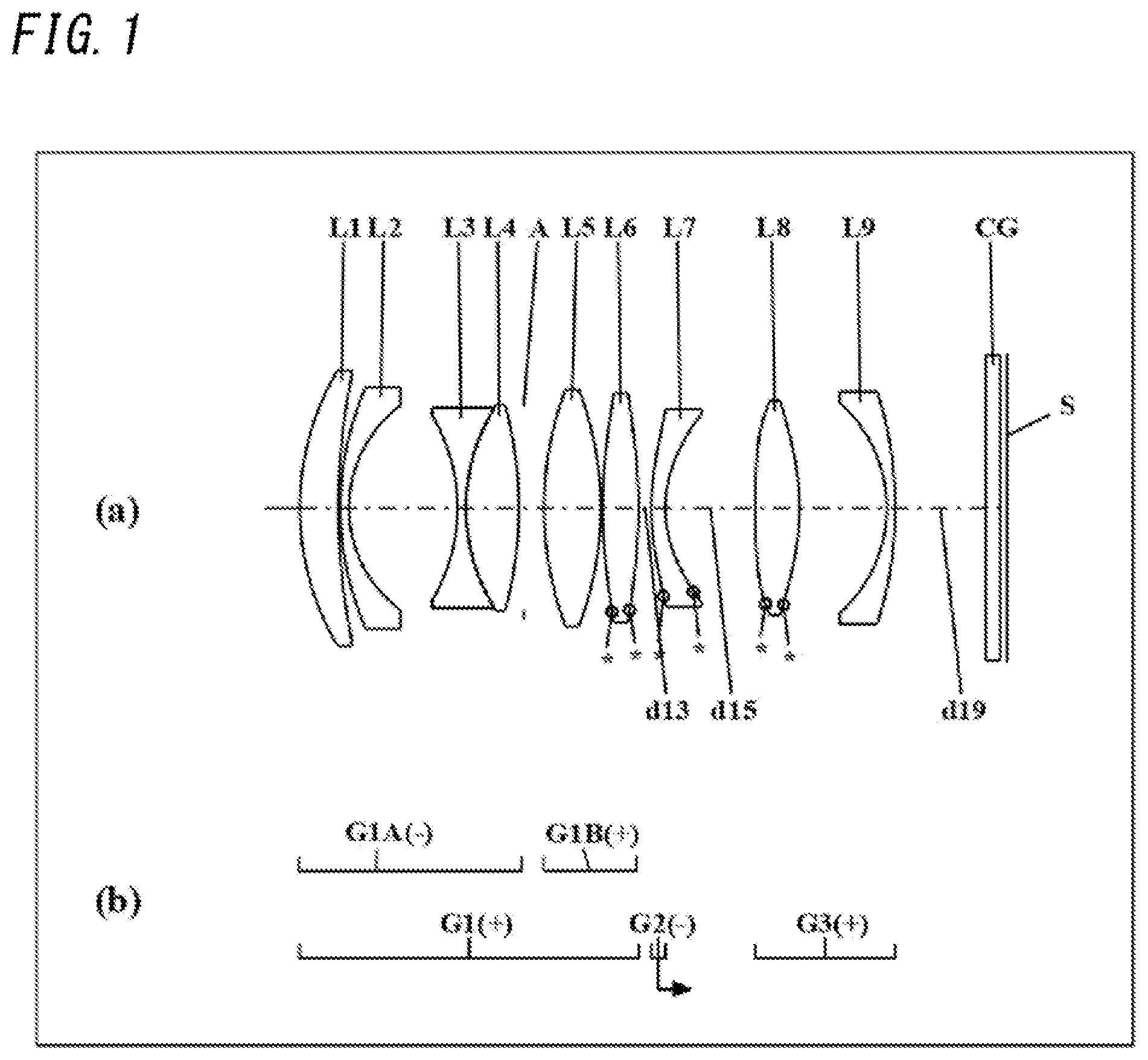 Patent US12326610 — Imaging optical system, image capture device, and camera system — Figure 1