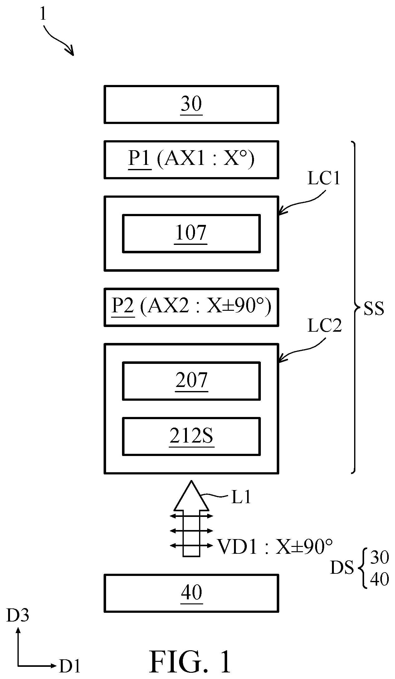 Patent US12326629 — Electronic device — Figure 1