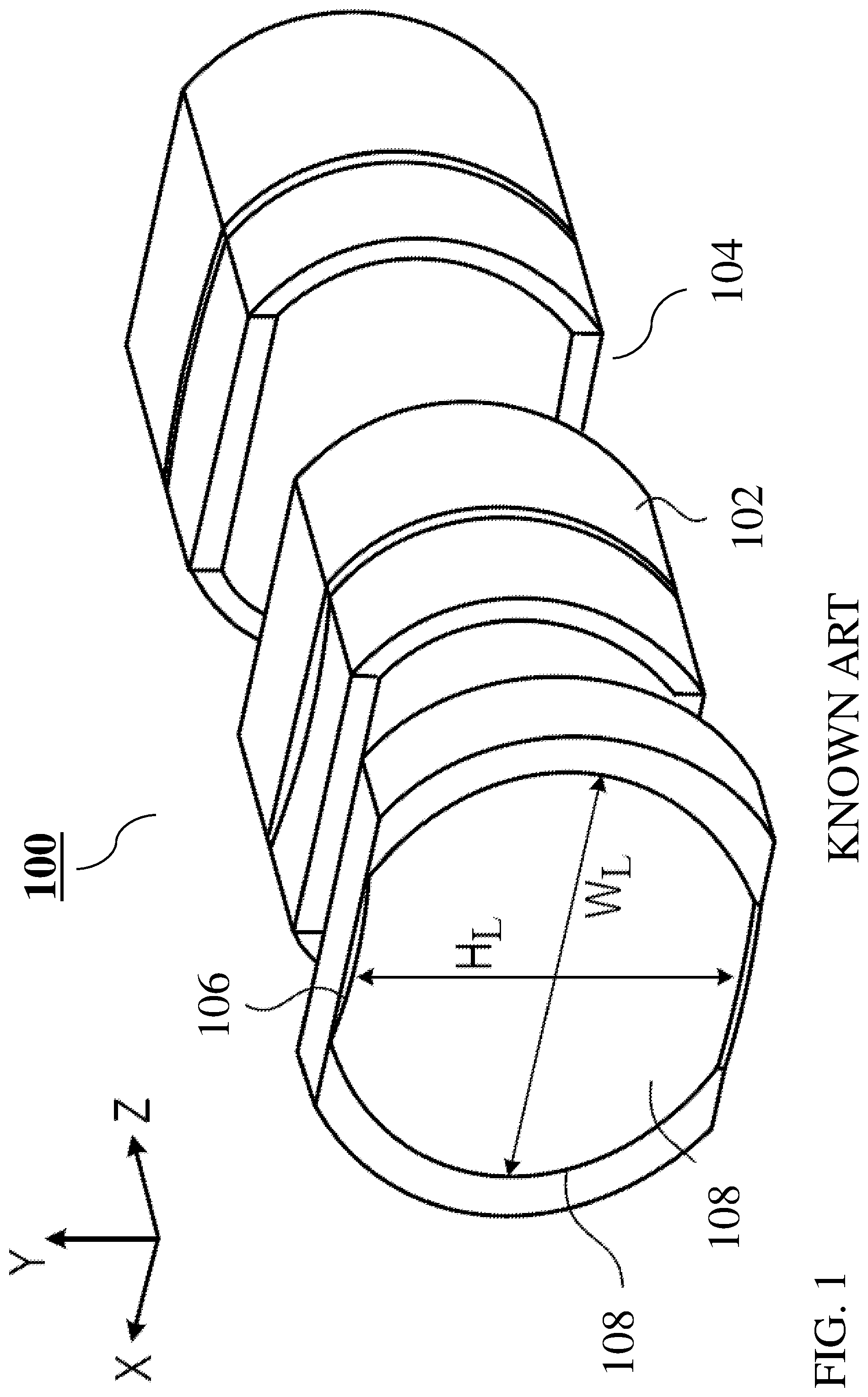 Patent US12326652 — Folded zoom camera module with adaptive aperture — Figure 1