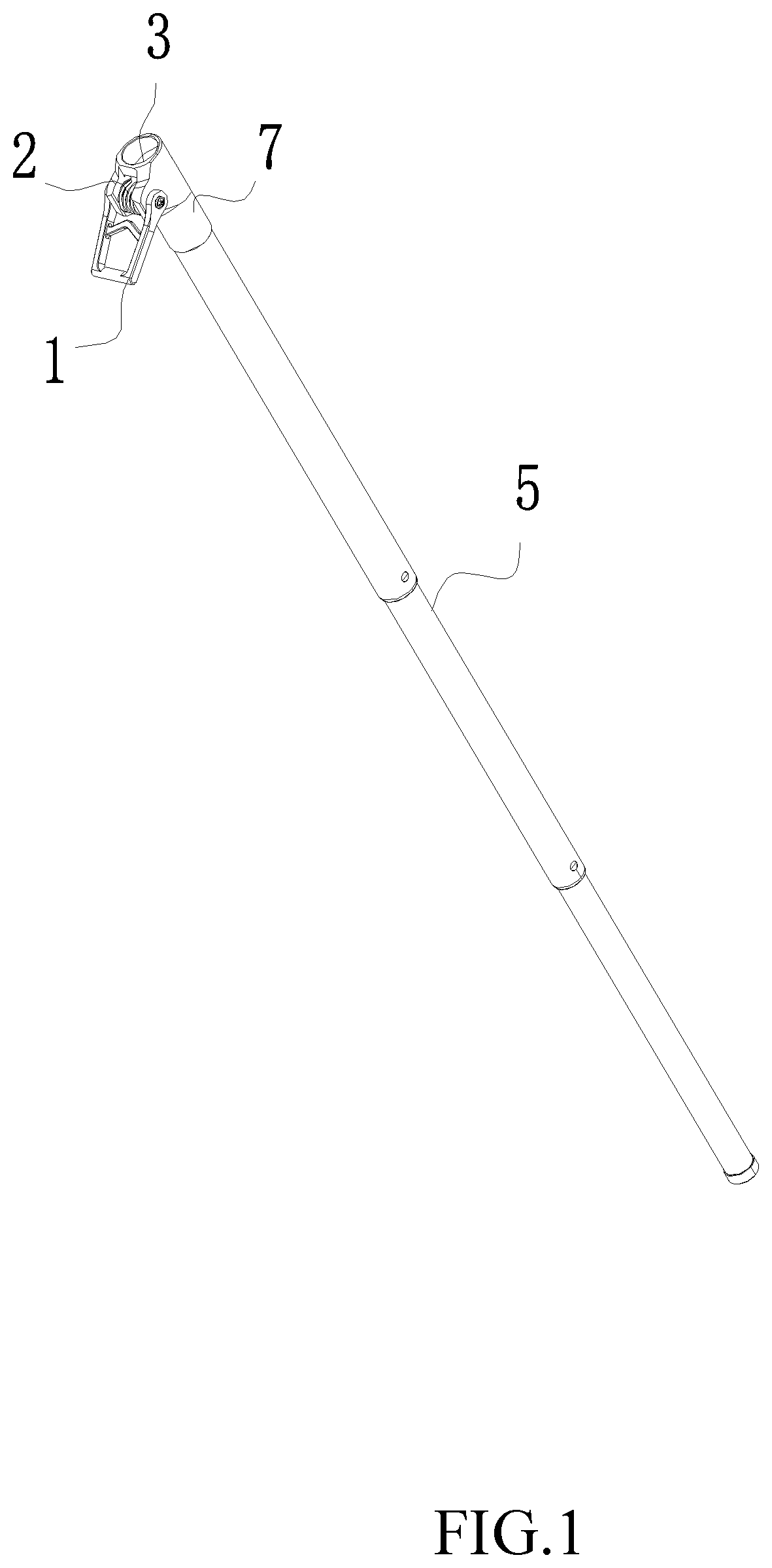 Patent US12326653 — Rapid telescoping support pole — Figure 1