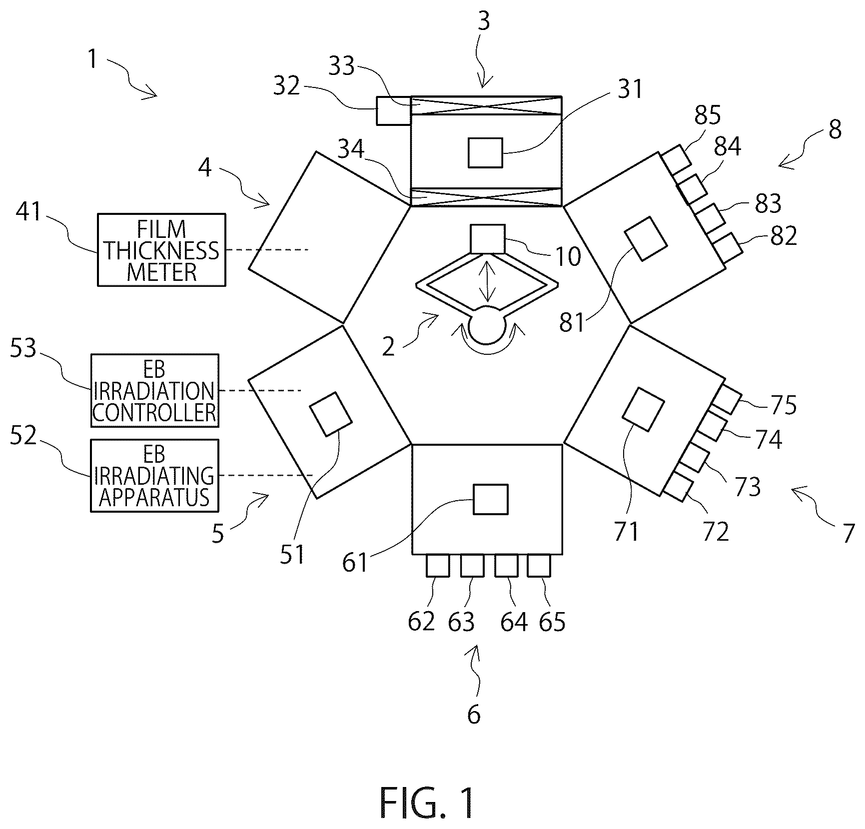 Patent US12326660 — Pattern forming method, combined processing apparatus, and recording medium — Figure 1