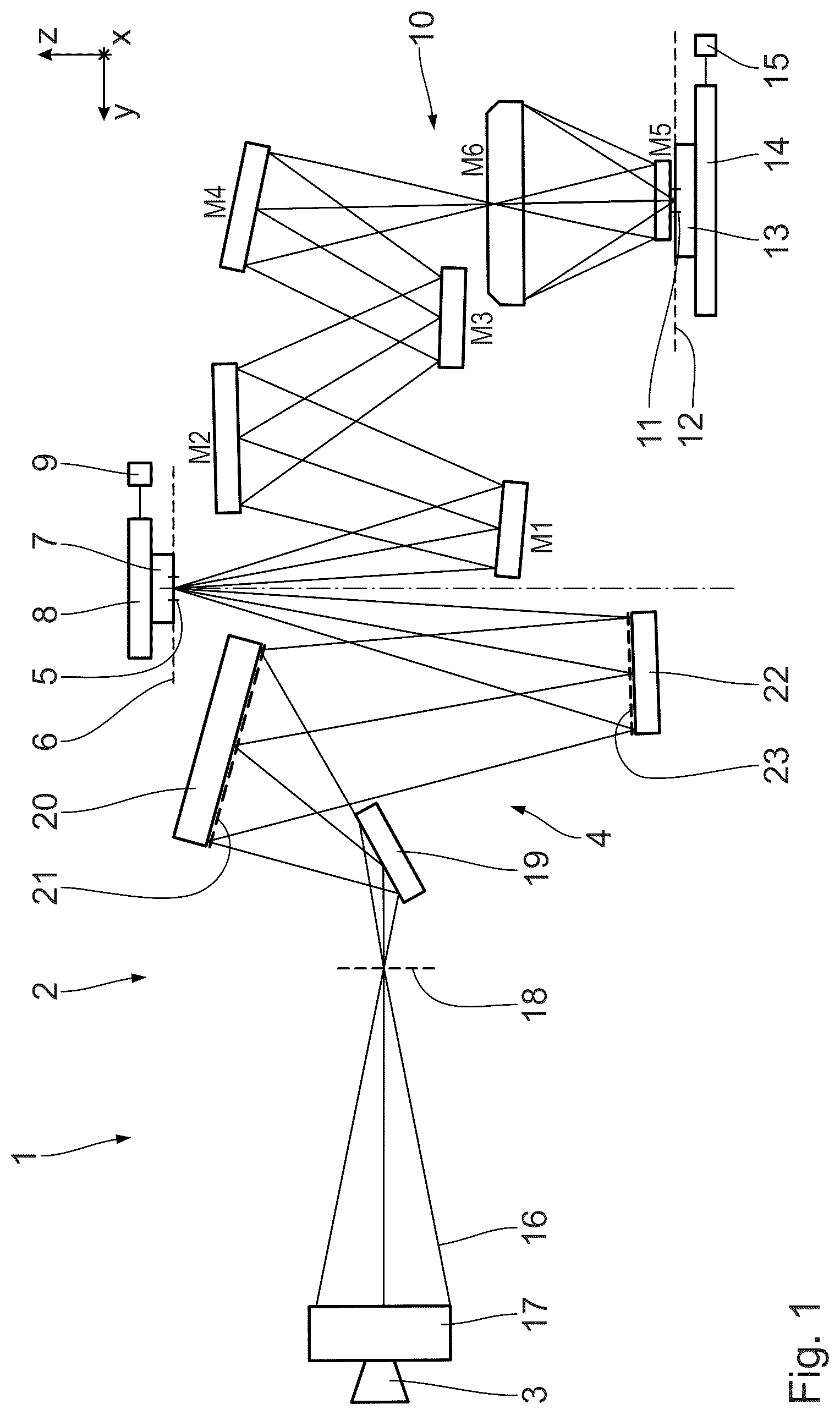 Patent US12326663 — Optical component — Figure 1